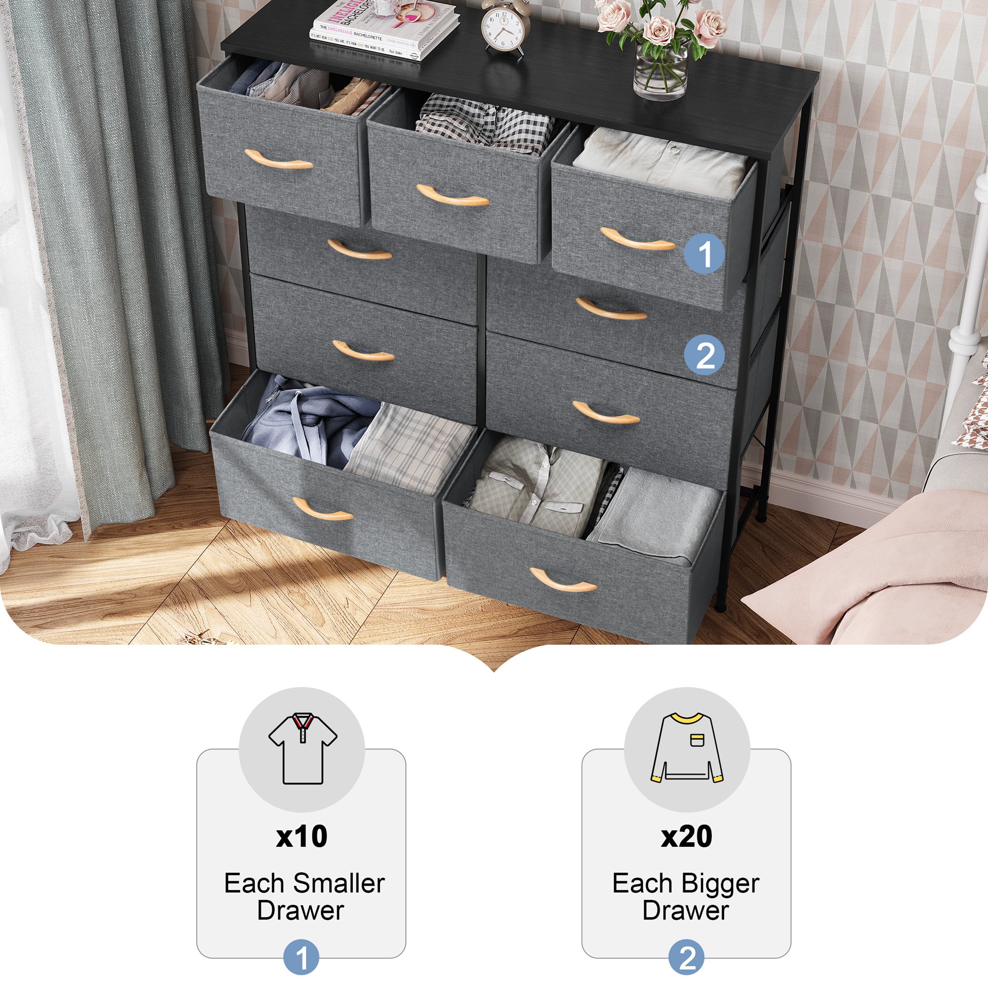 Crestlive Products CL-HD016GRY dressers - View #8
