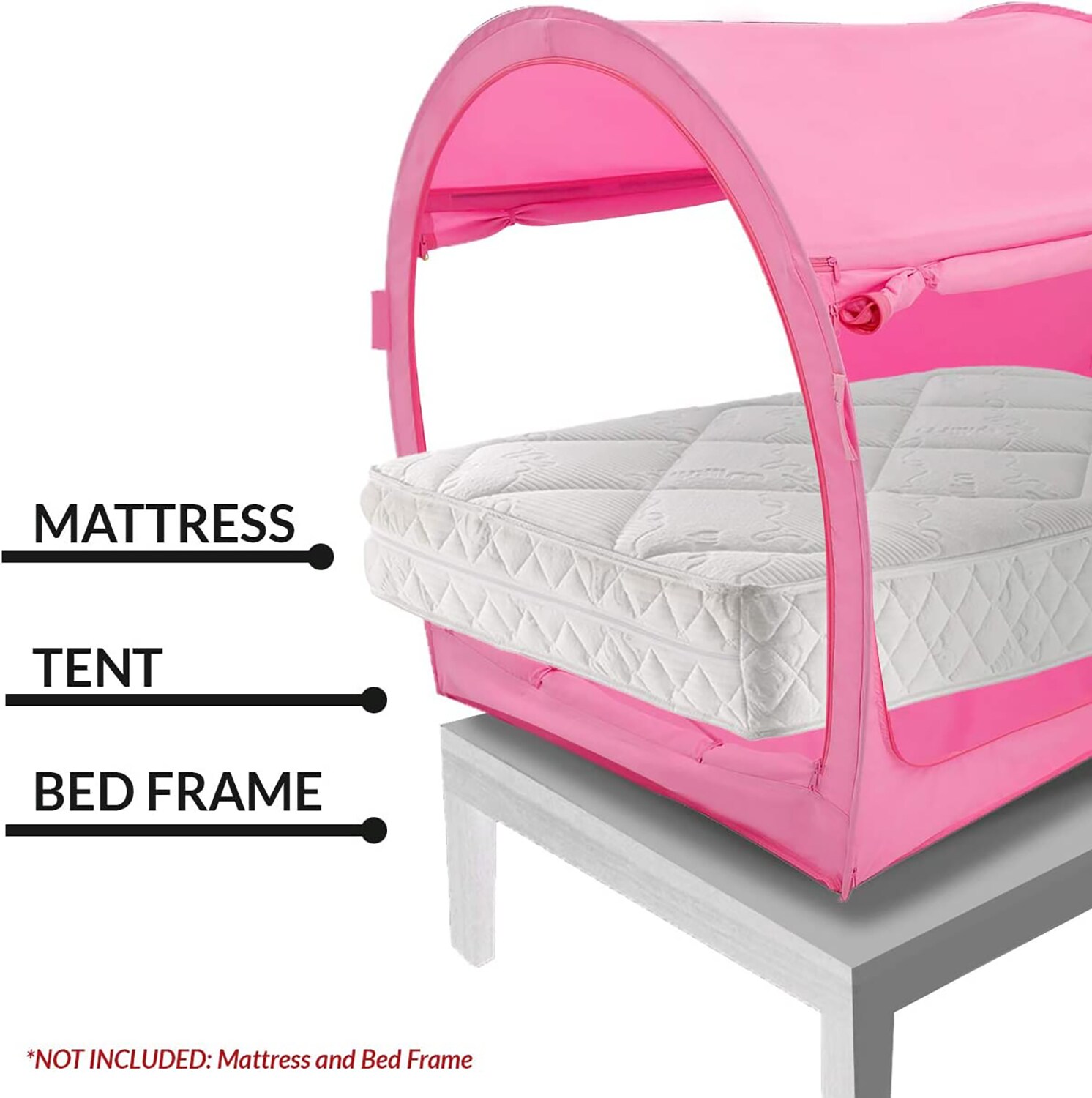 Alvantor Pop Up Bed CanopyTent Pink Full Bedspread Set in the Bedding ...