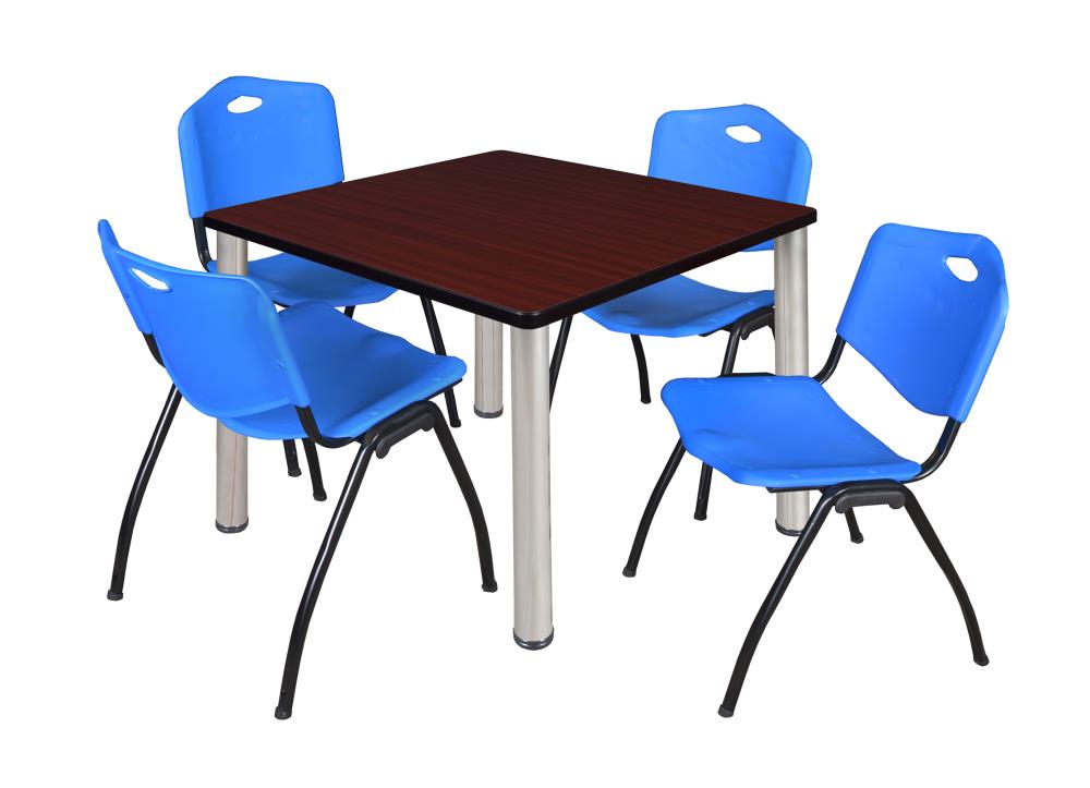 Regency TB3636MHBPCM47BE Breakroom Brown 4-Person Training Table (36-in W x 29-in H)