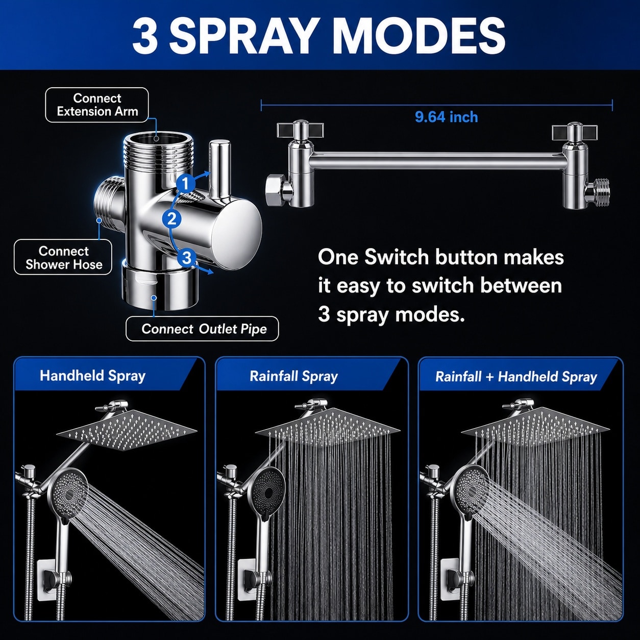 Baginizer BAGINIZER001301 Fixed-Showerhead - View #3