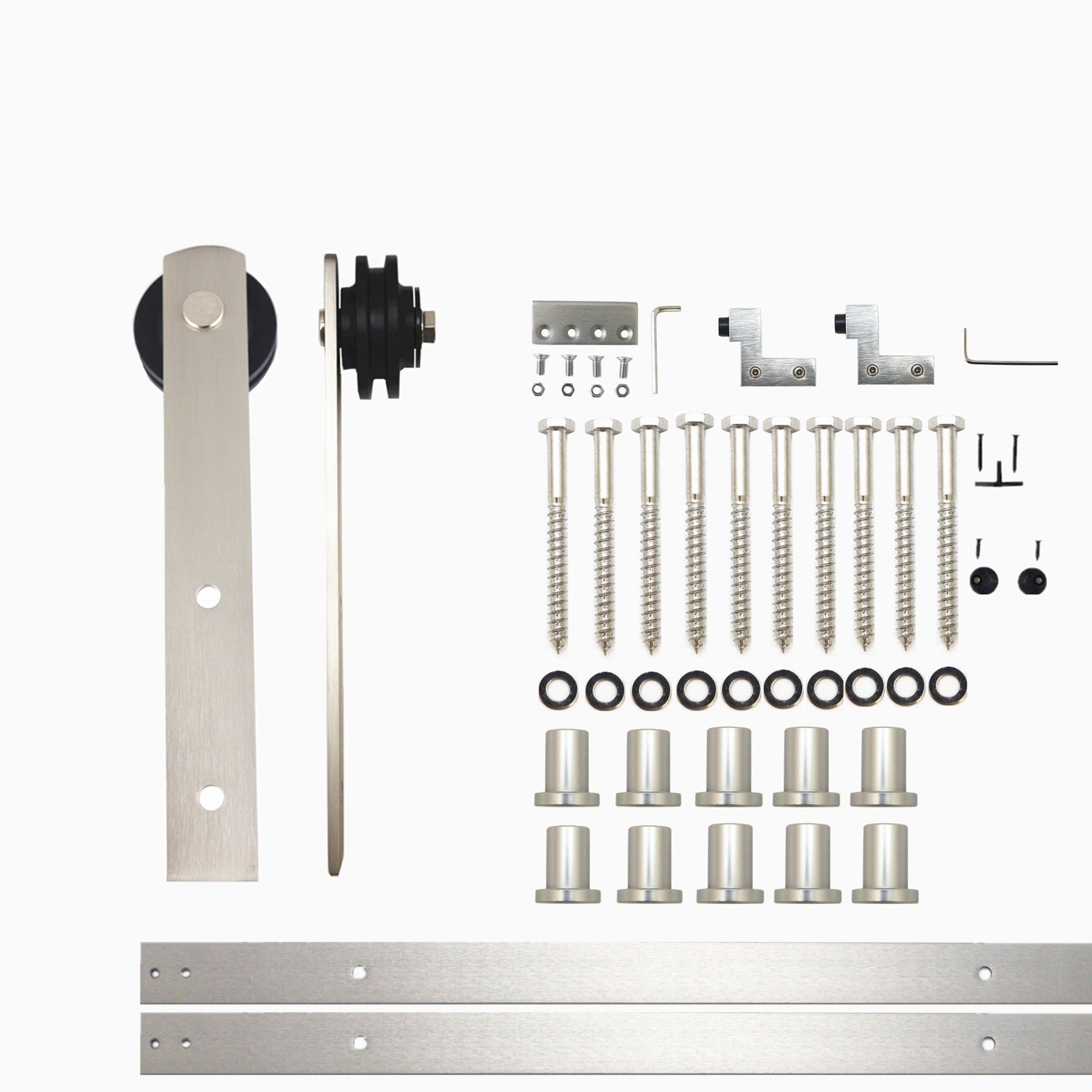 Kingsman Hardware Key series 6-1/4-in (160Mm) Center to Center Brushed Nickel Rectangular Bar Drawer Pulls (50-Pack) 861-6-50 Sansujyuku sansujyuku.com