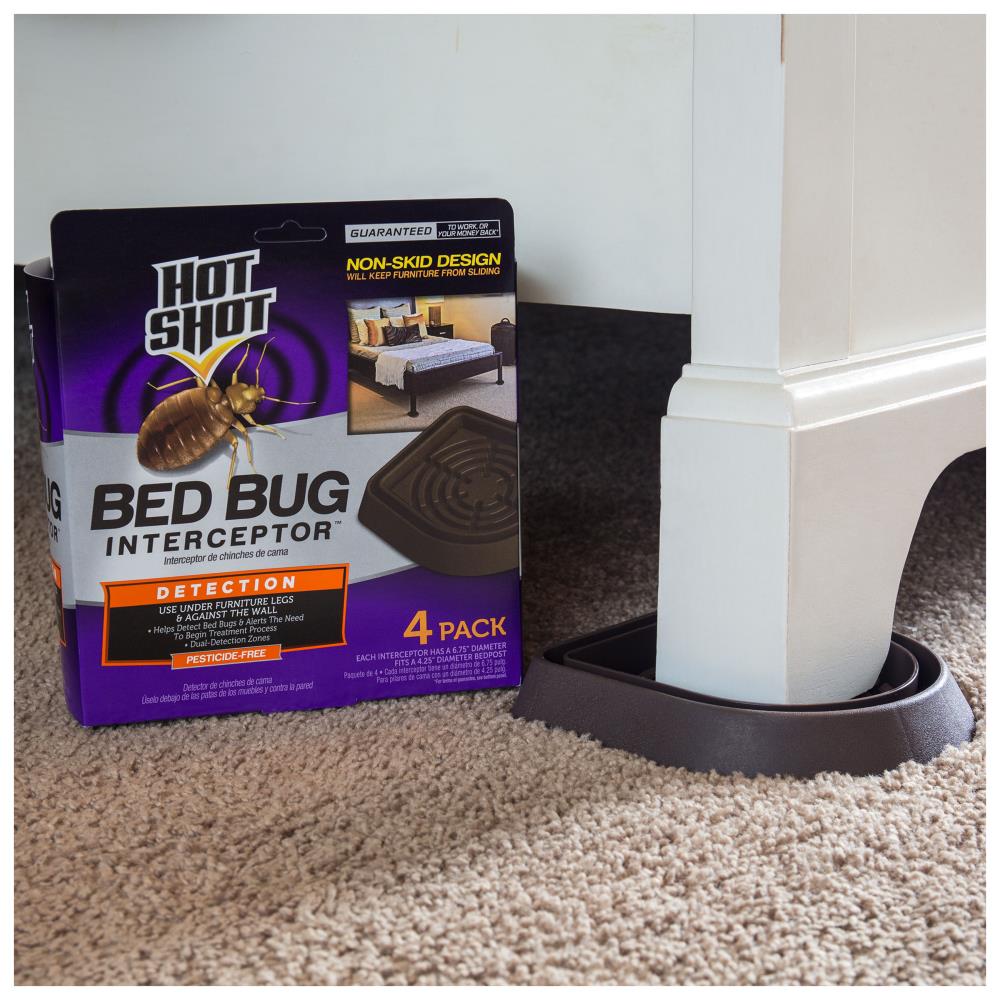 BUGMD Bed Bug Trap (1 Pack, 12 Traps) - Bed Bug Interceptors, Bed