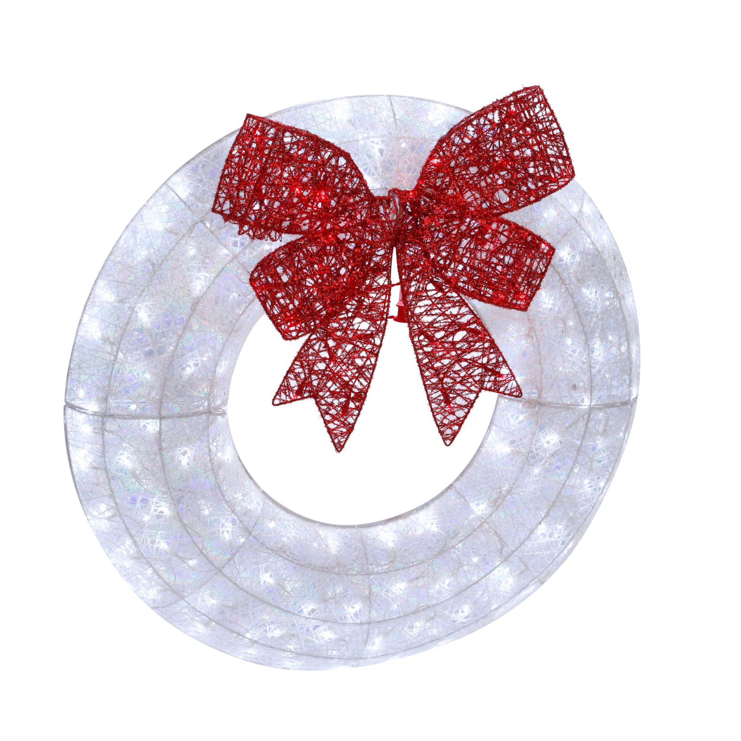 cool white led wreath