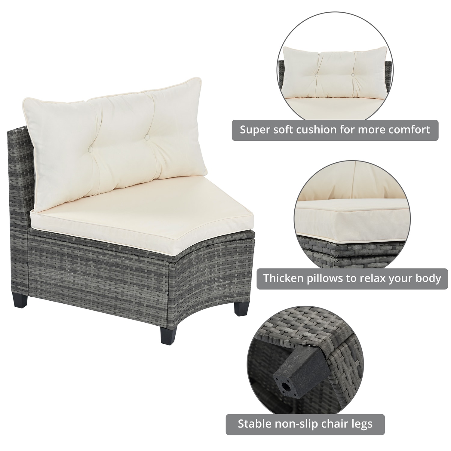SINOFURN SYA380109BG Patio-Sofas-Daybeds - View #13