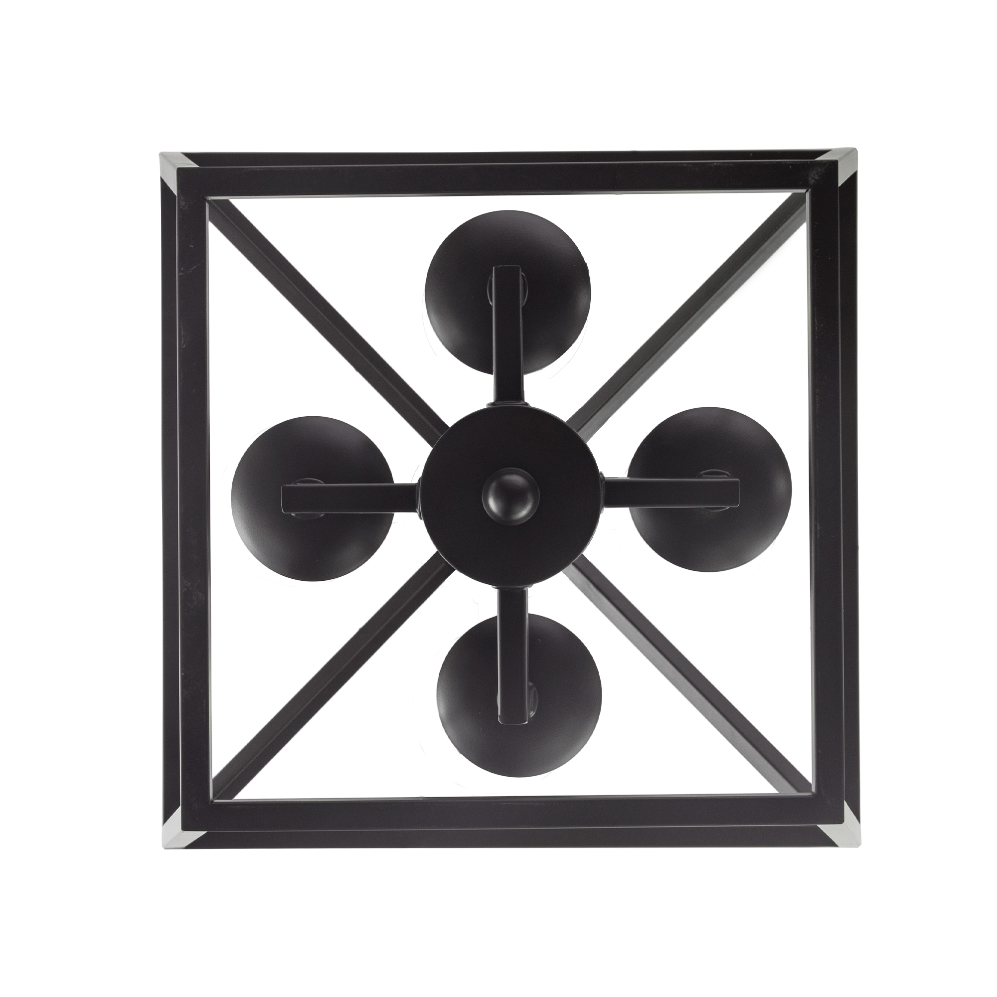 Lacey Industrial Cage 4-Light Pendant in Oil Rubbed Bronze