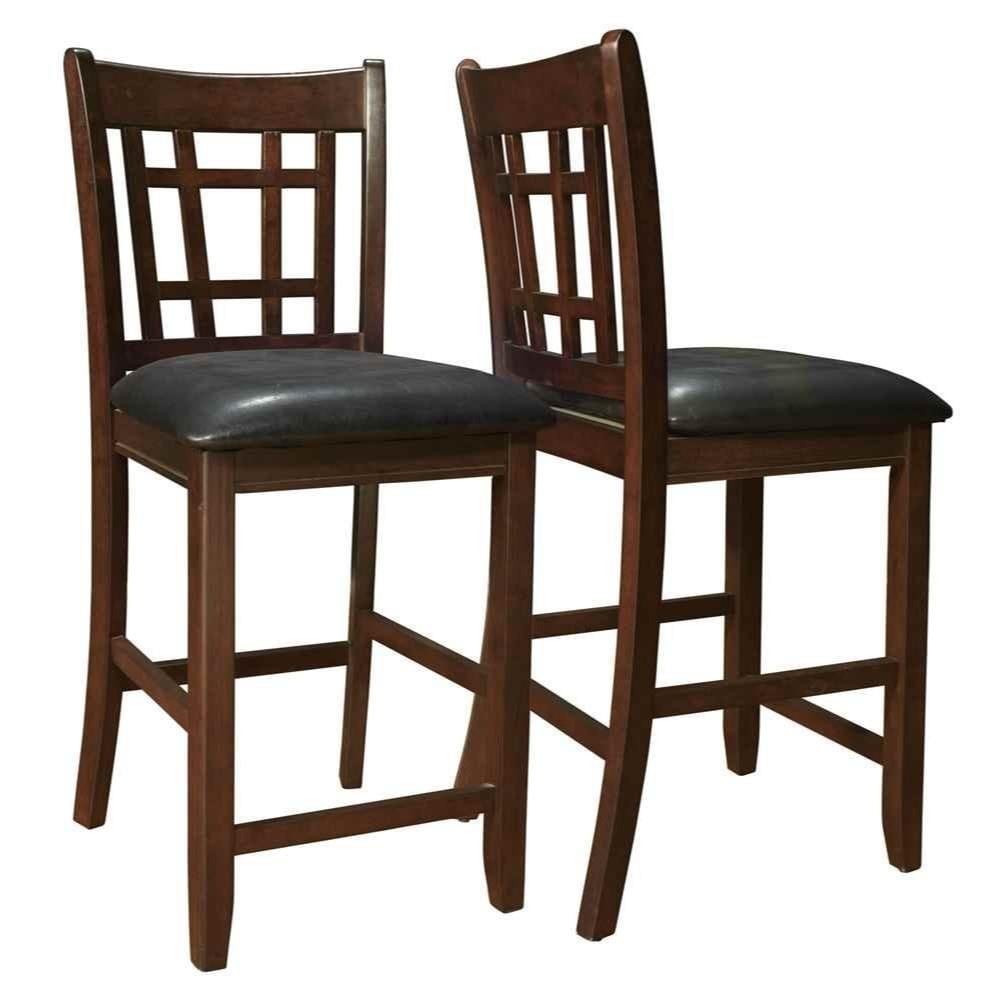 Benzara BM185284 2 Modern Brown Faux leather Club Chair