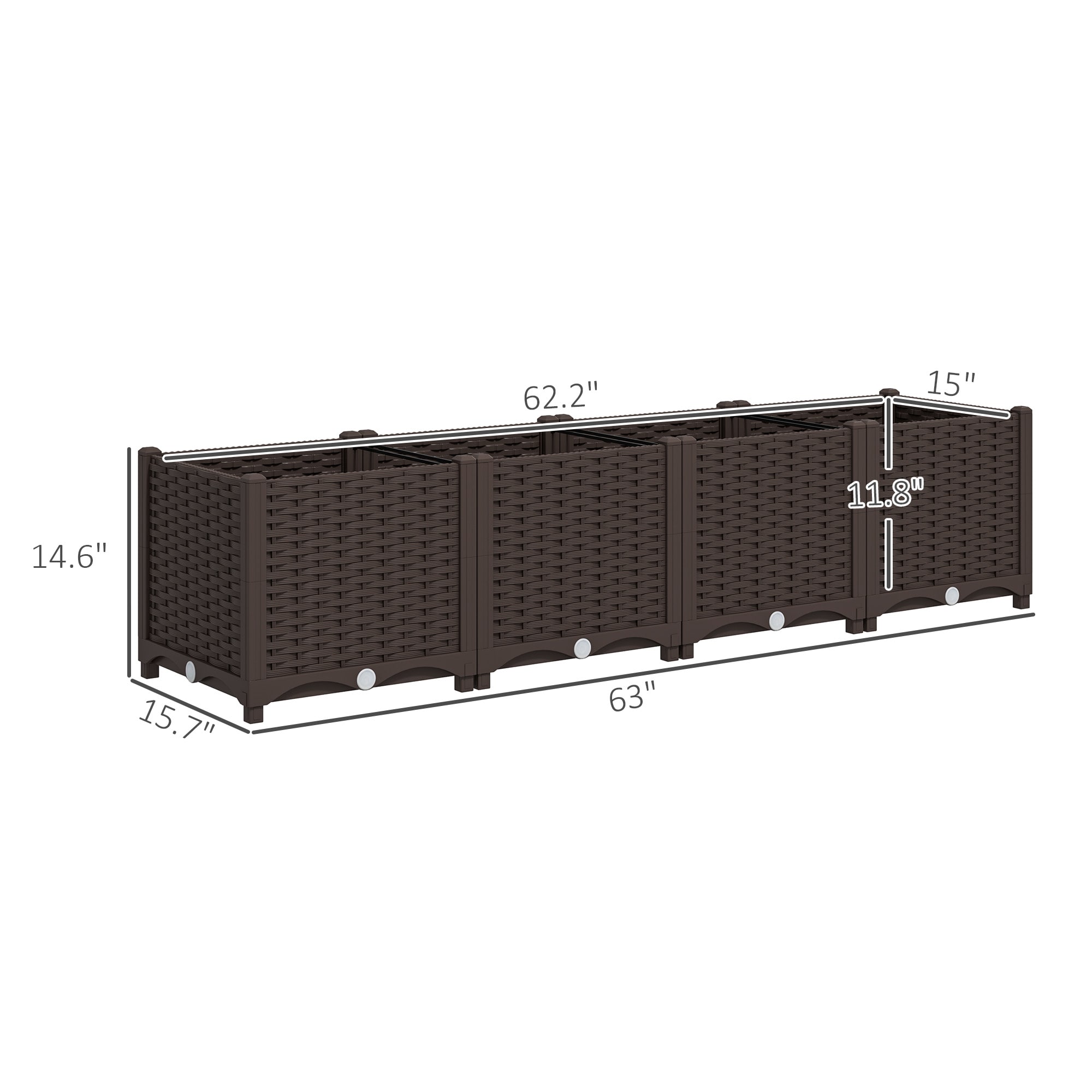 Outsunny 84H-280V01BN Raised-Garden-Beds - View #5