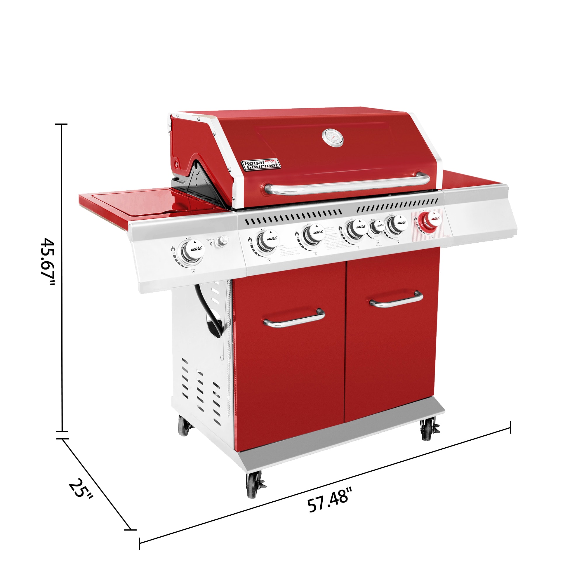 Royal Gourmet GA5403R Gas-Grill - View #17