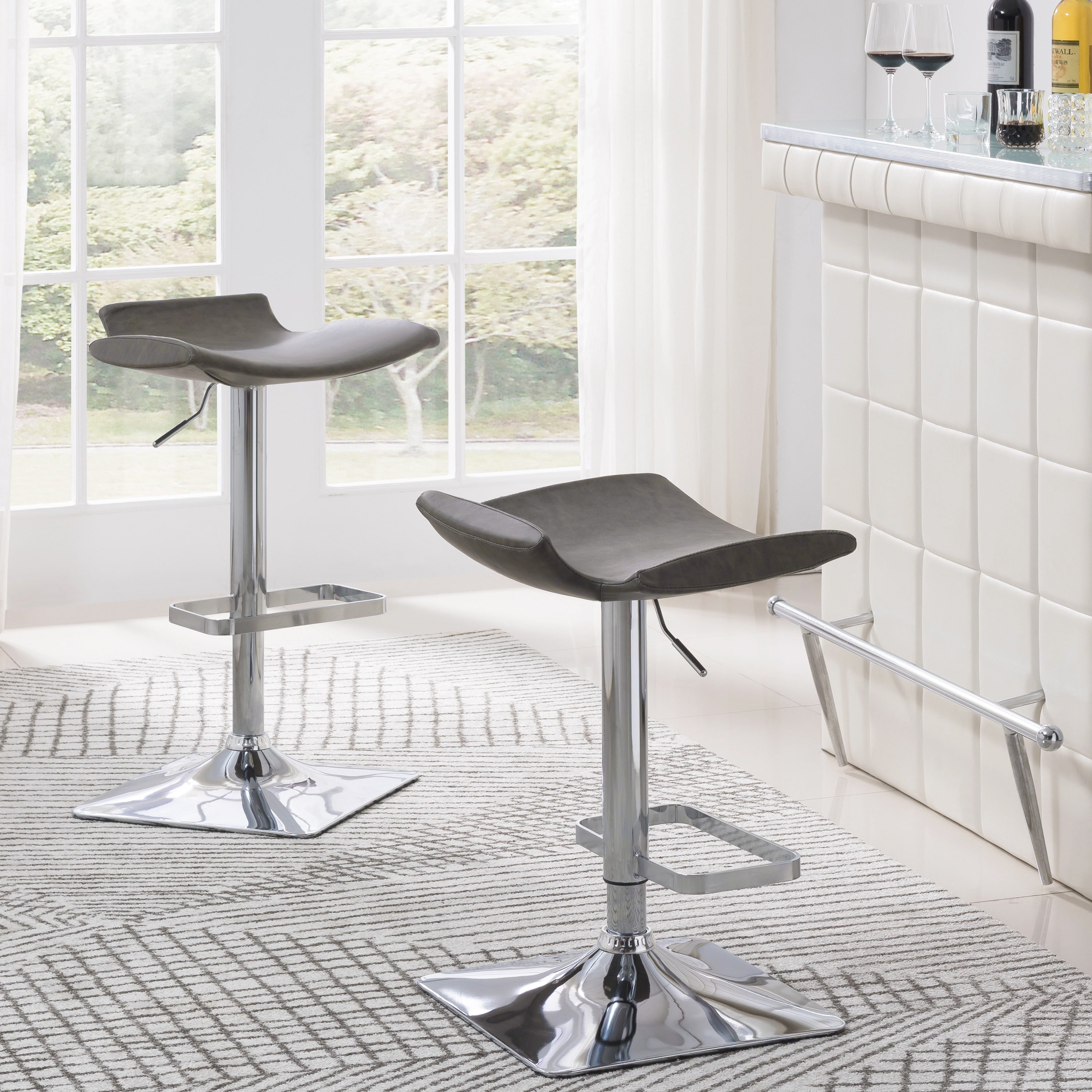 Leick Home 10138GR stools - View #2