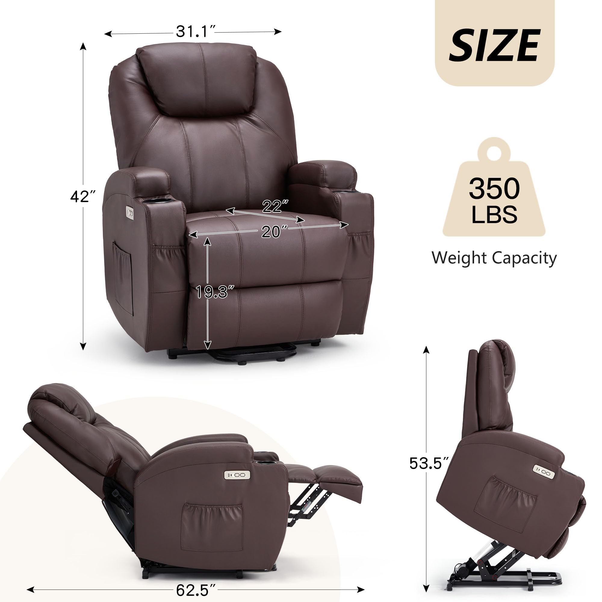 AECOJOY 13037BR-LS01 recliners - View #2