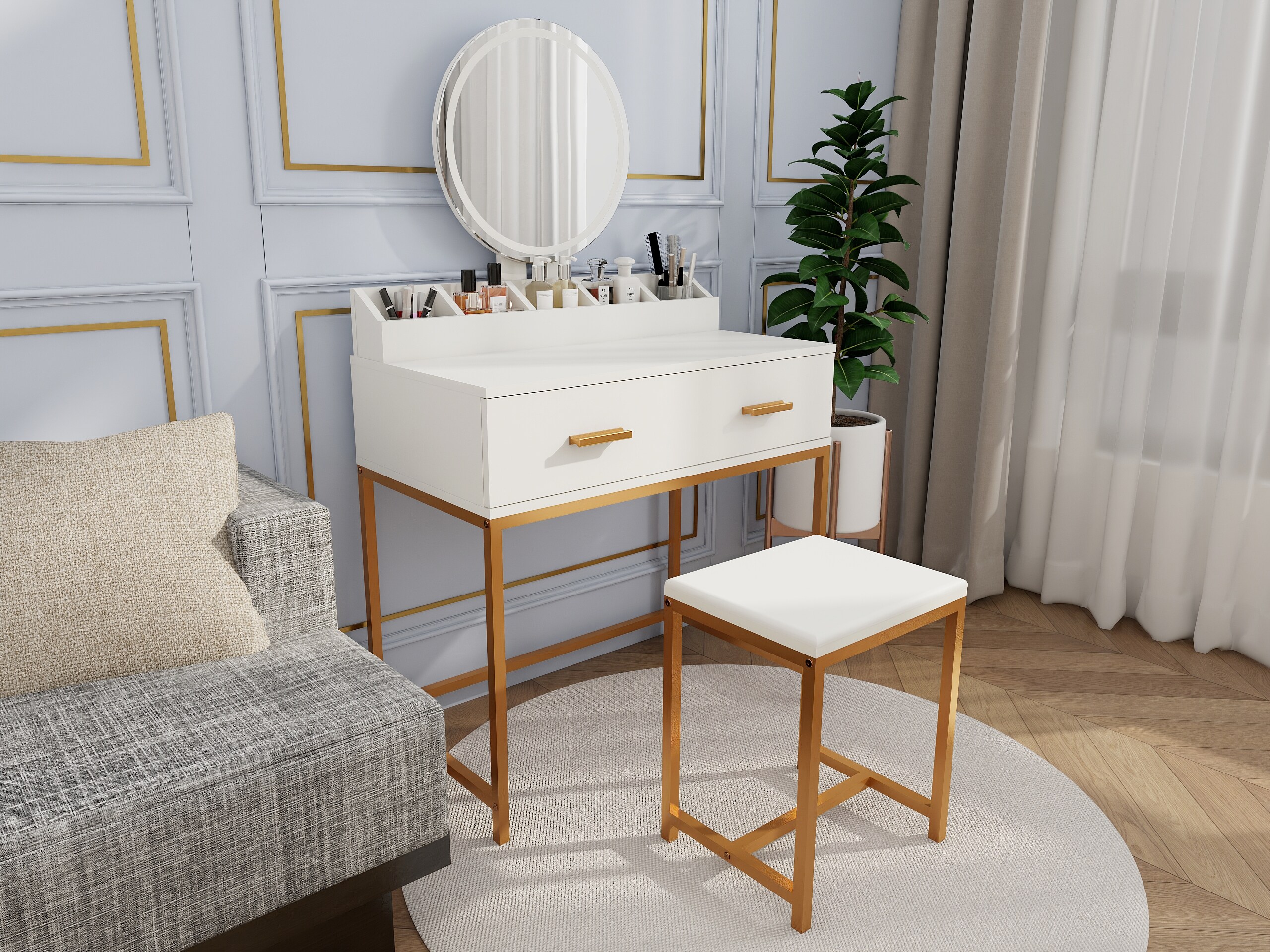 LOVMOR SF-WO-W2139P306366 Bedroom-Vanities - View #2