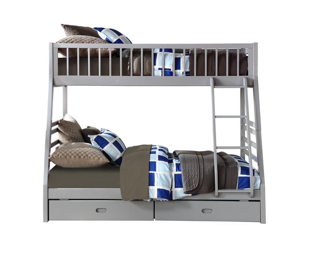 ACME FURNITURE Jason Gray Twin Over Full Bunk Bed In The Bunk Beds ...