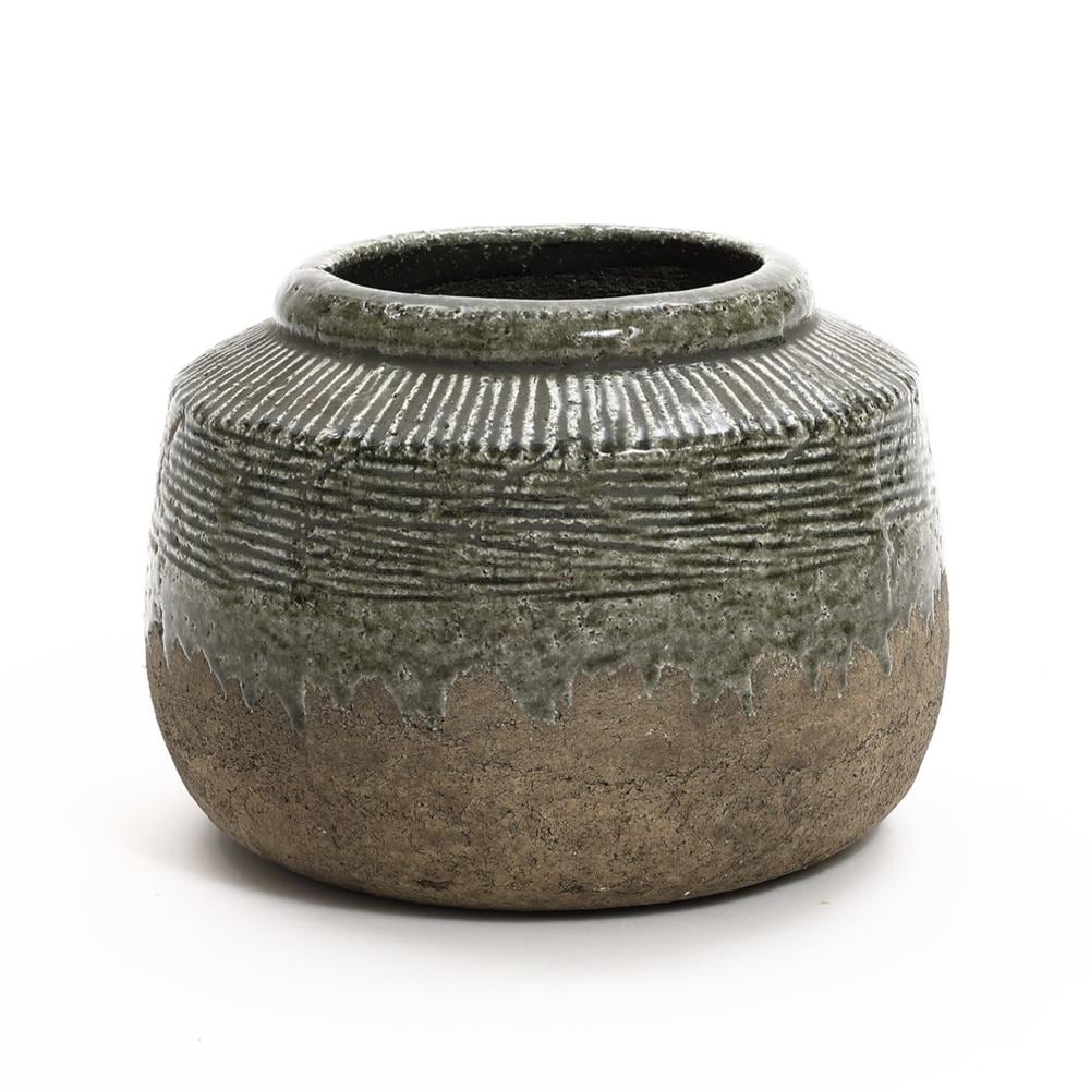 LuxenHome WHD2201 Multiple colors/finishes Stone Modern Vase