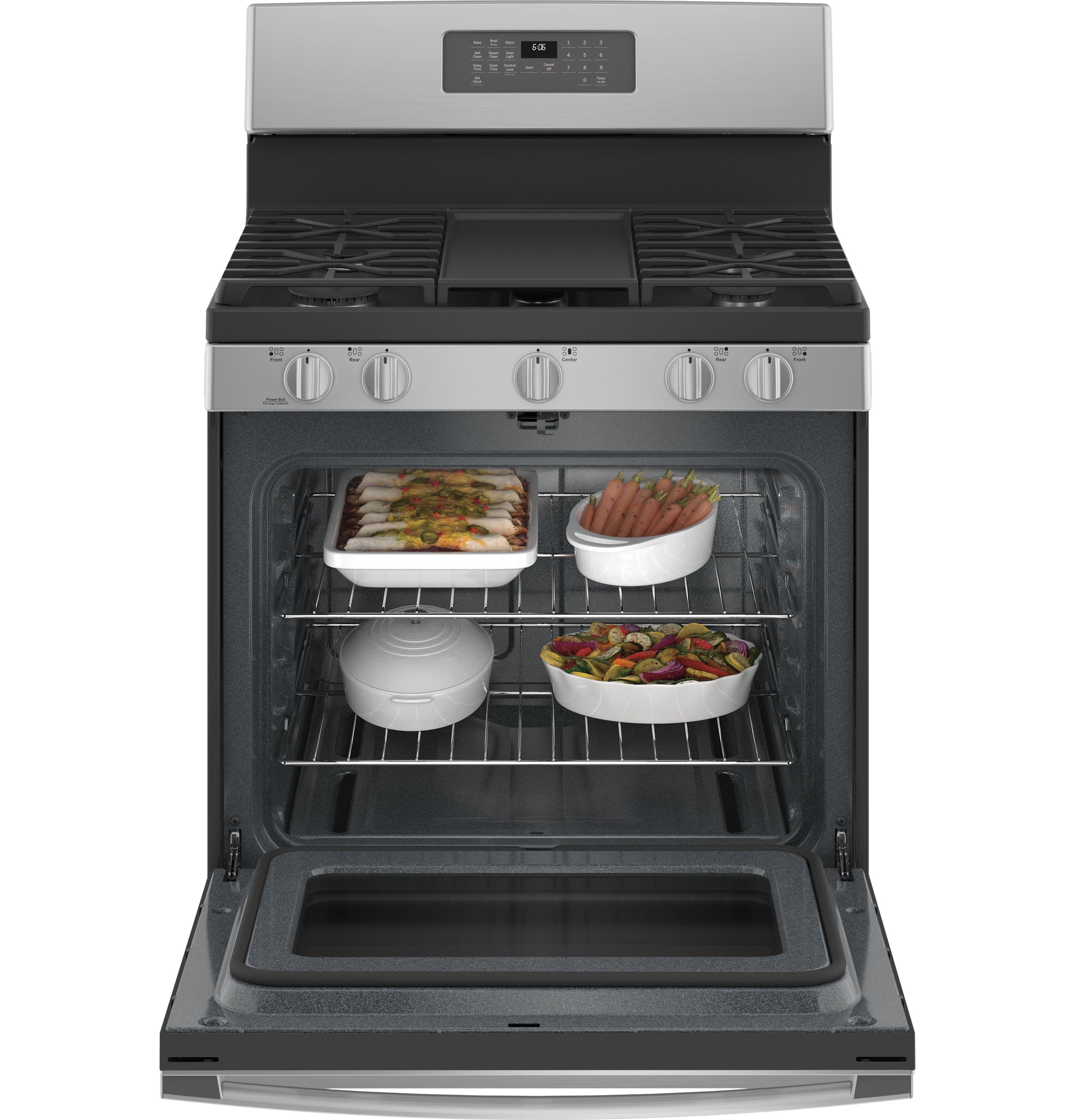 GE JGB660YPFS Freestanding-Gas-Ranges - View #3