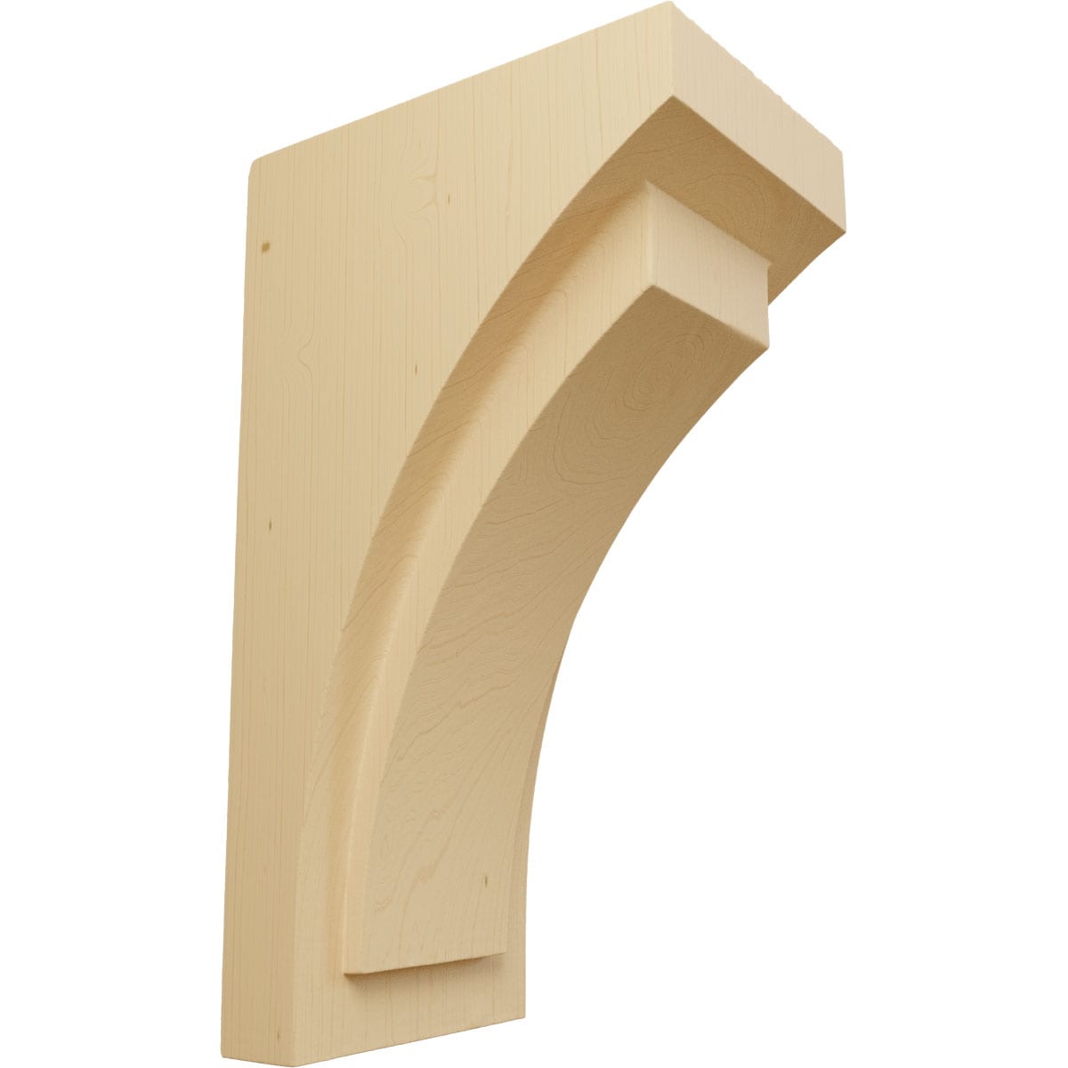 Alder 10" Hand-Carved Wood Corbel Bracket