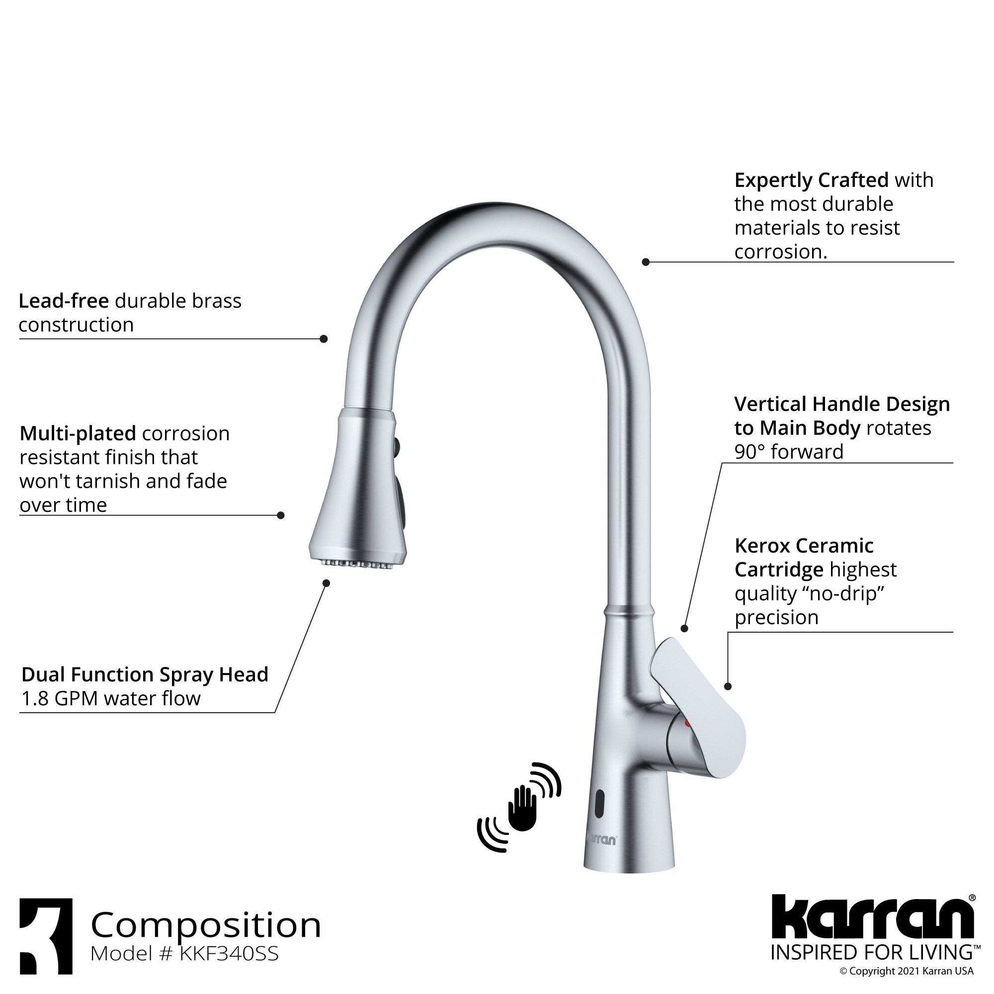 Karran QT810WHKKF340SS Kitchen-Sinks - View #9