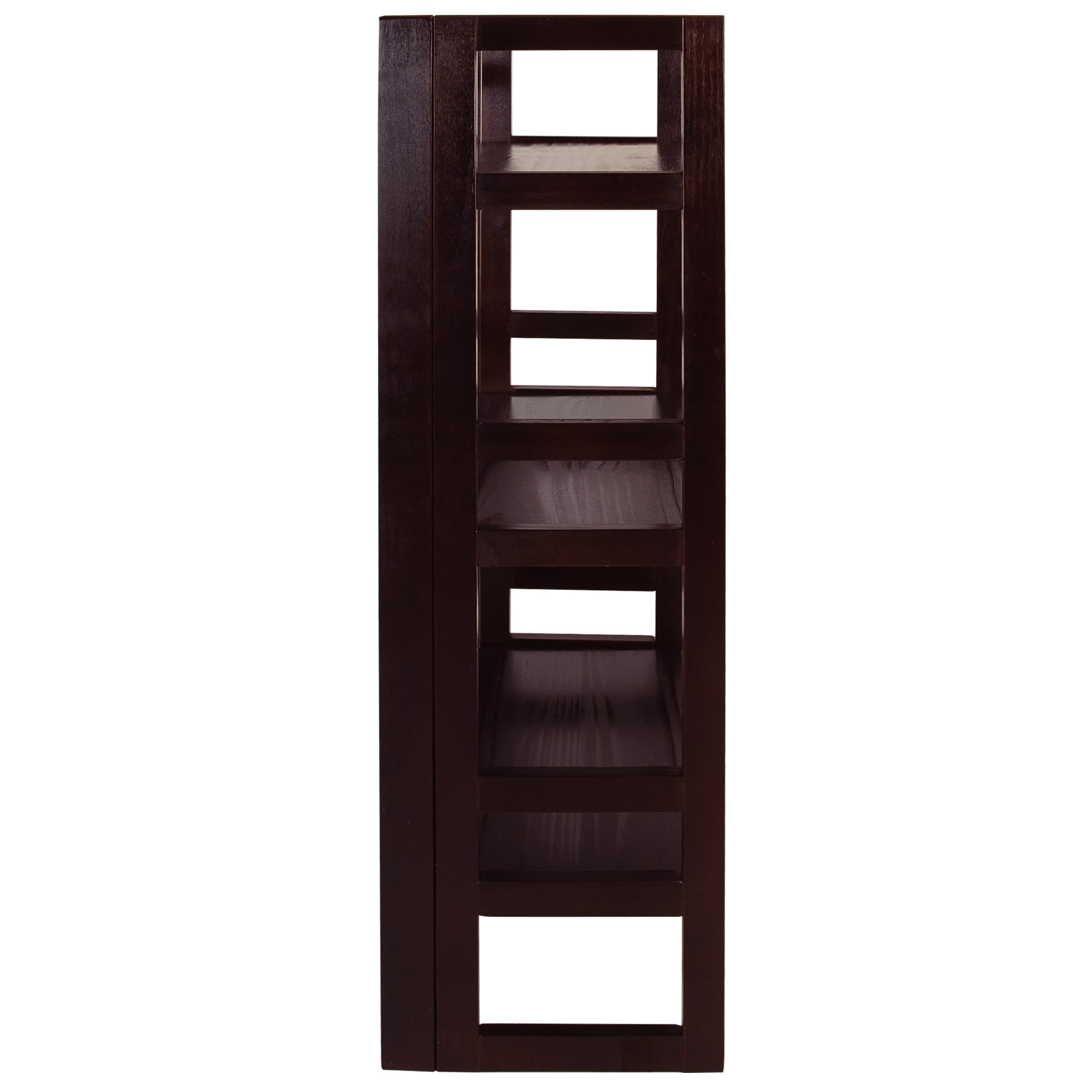 Casual Home Mission Espresso Wood 3-Shelf Bookcase (20.75-in W x 37-in ...