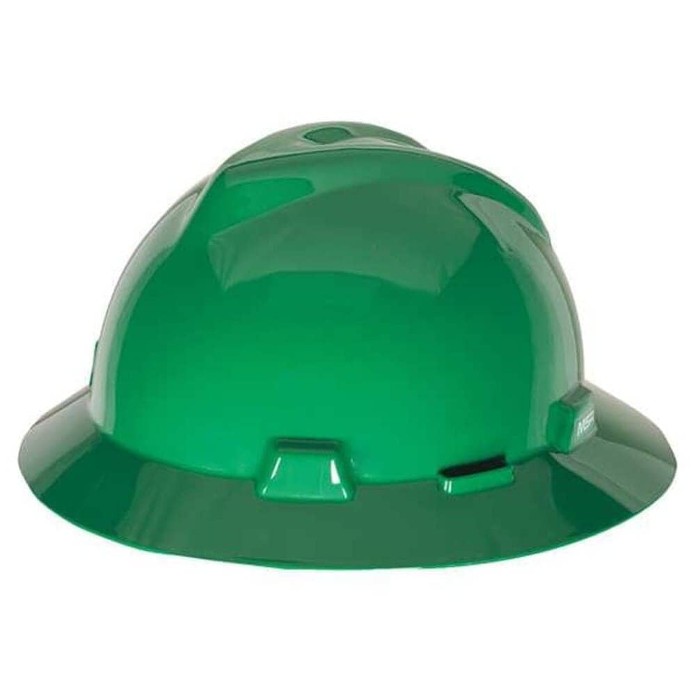 MSA Hard Hat V-Gard Polyethylene 4 Point Pinlock Type 1 Class E Green