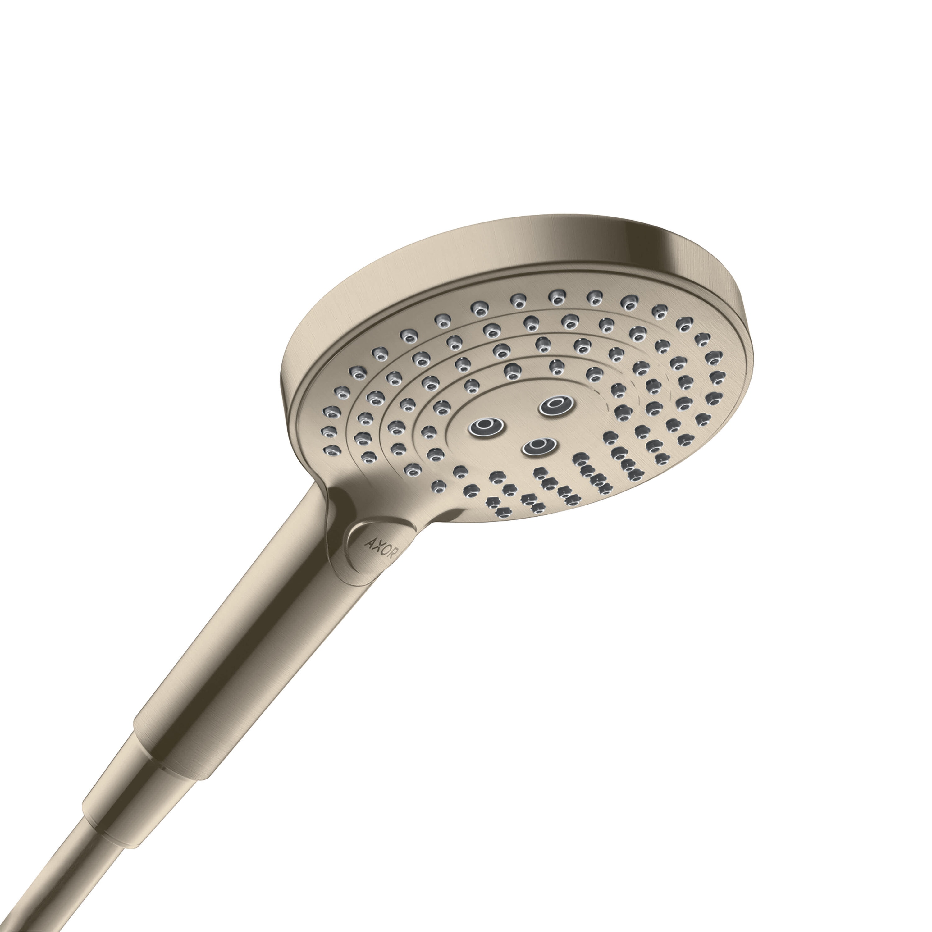 Axor 26052821 ShowerSolutions 5 inch 3-Function 1.75 GPM Round Handshower with Mounting Hardware Included in Brushed Nickel