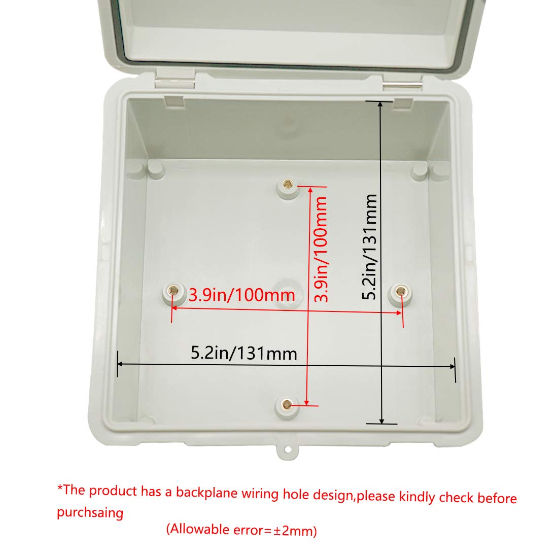 Phewnyzo ABS Plastic Junction Box IP65 Dustproof Waterproof Hinged ...