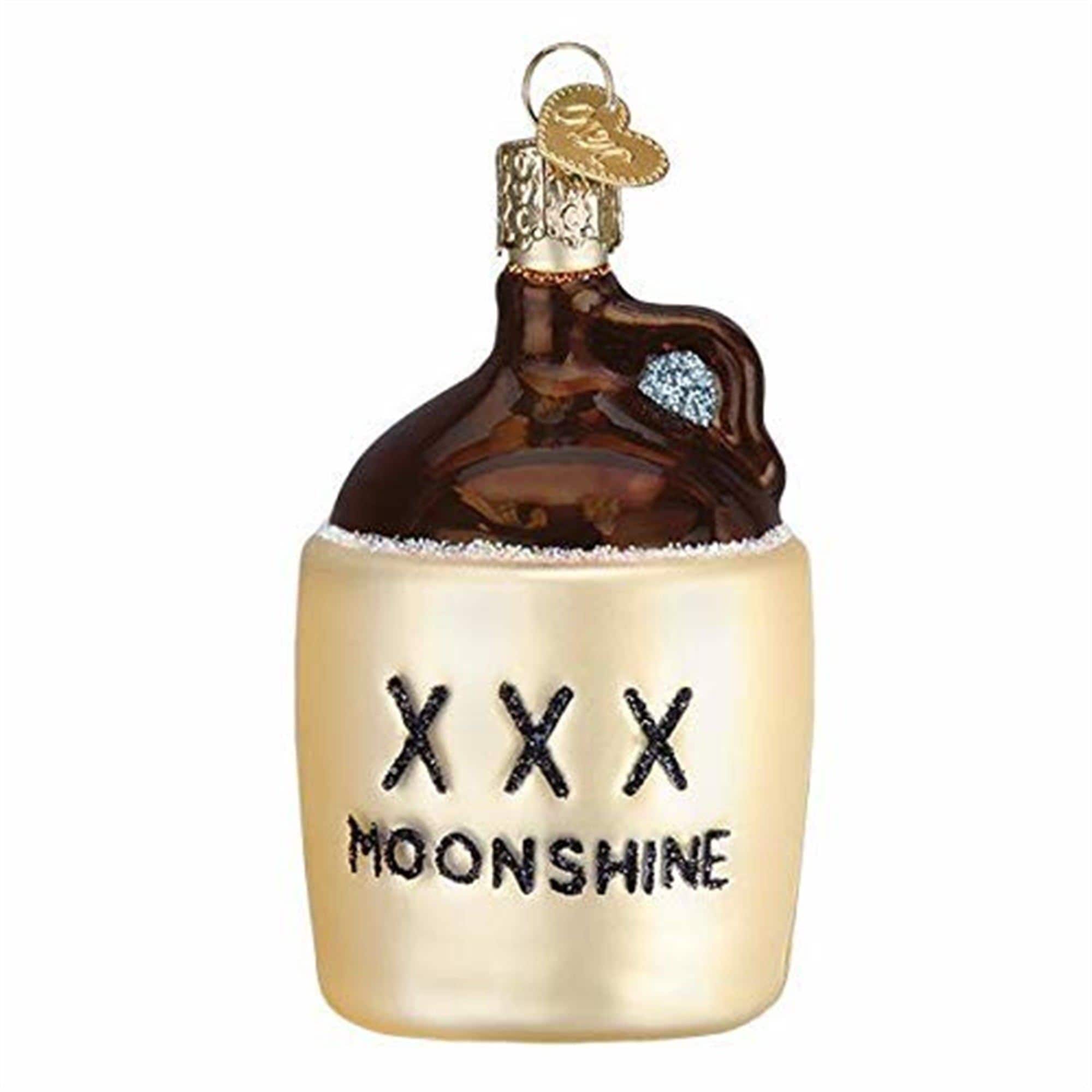 Old World Christmas 729343323972 Blown Glass Ornament for Christmas Tree - Moonshine
