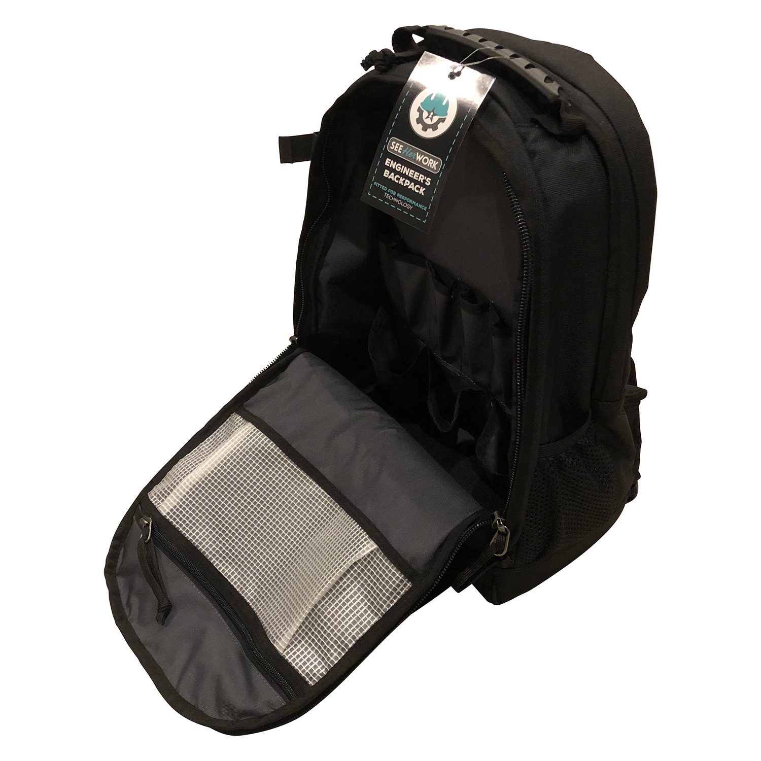 SeeHerWork Black Ballistic Nylon 12-in Zippered Backpack SHW-BG1 Uae Electronic uaeelectronic.com