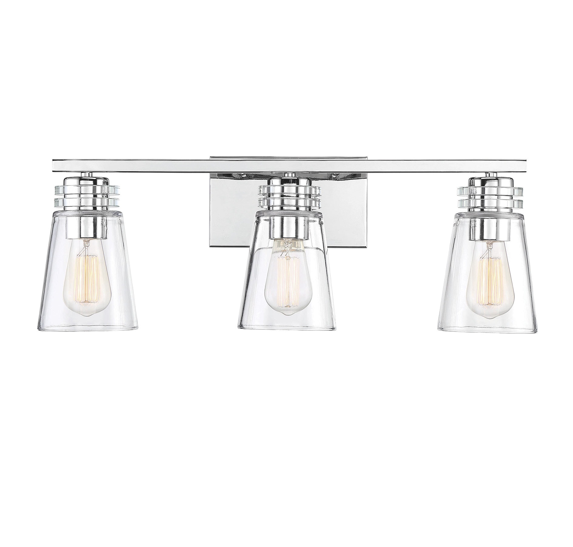 Savoy House 8-2148-3-109 Brannon 24-in 3 -Light Polished Chrome Modern/contemporary Vanity light