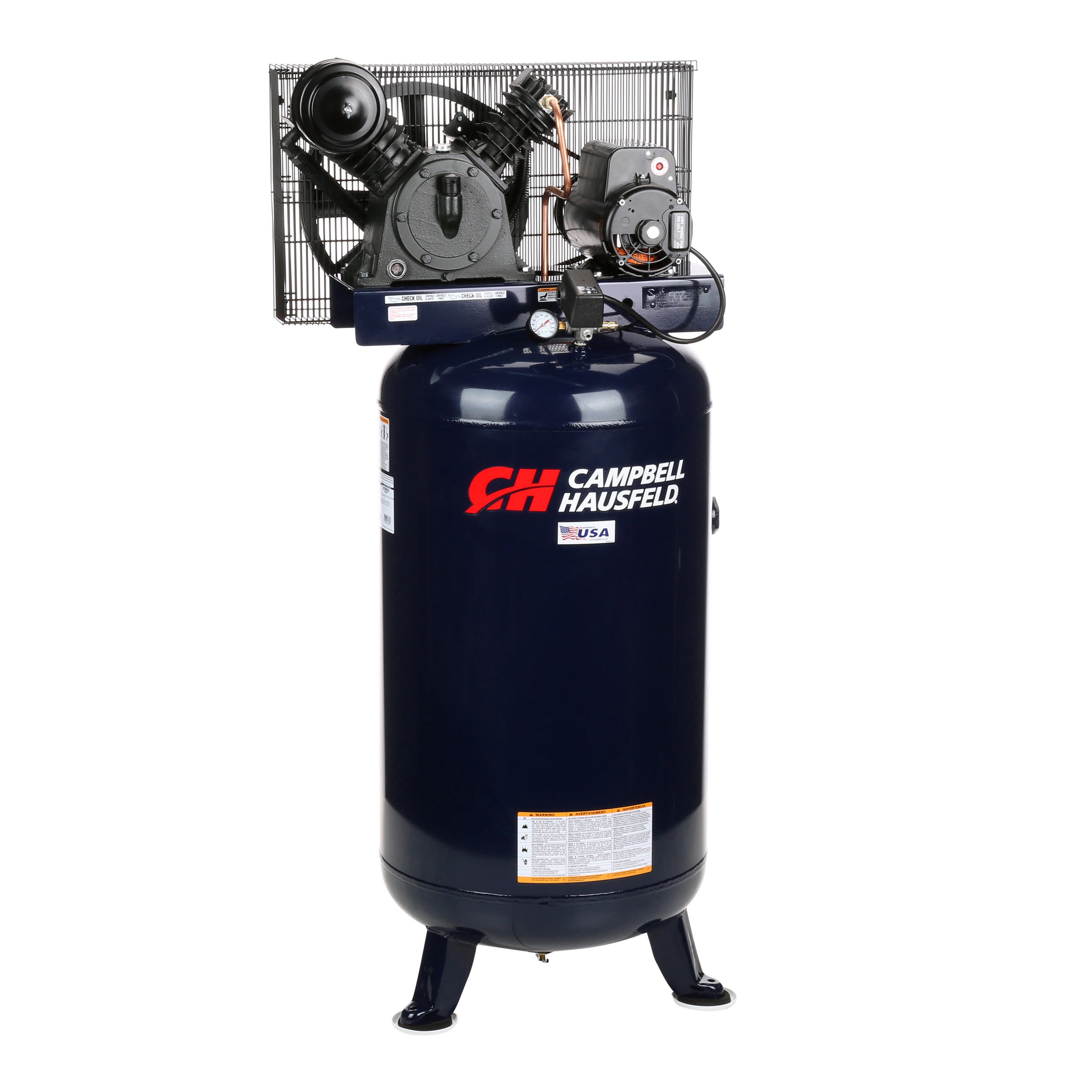 Campbell Hausfeld 80-Gallon Stationary Electric 175 PSI Vertical Air ...