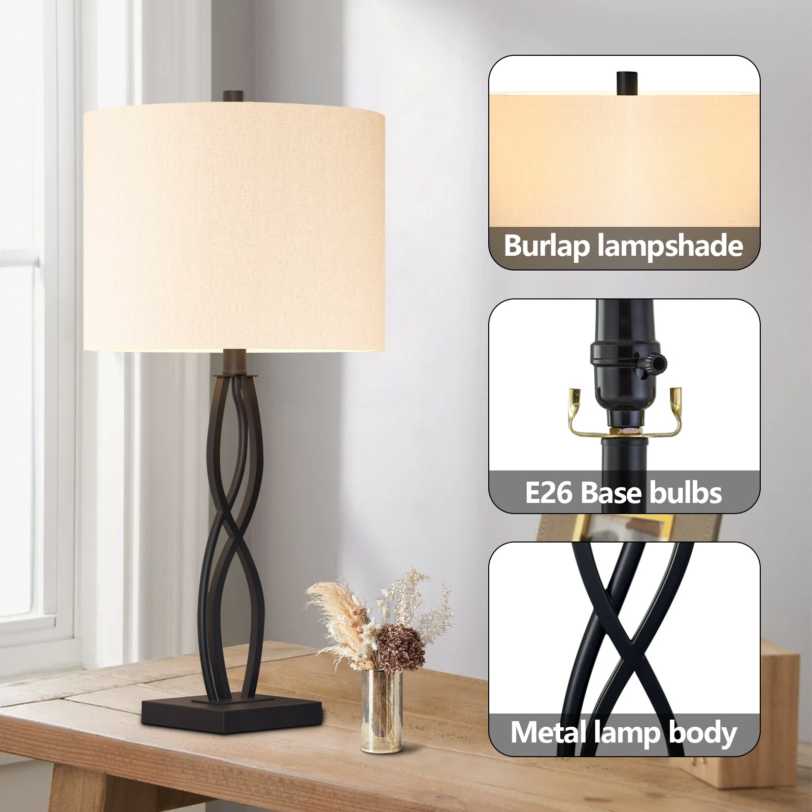 Maxax T168-BK Table-Lamps - View #6