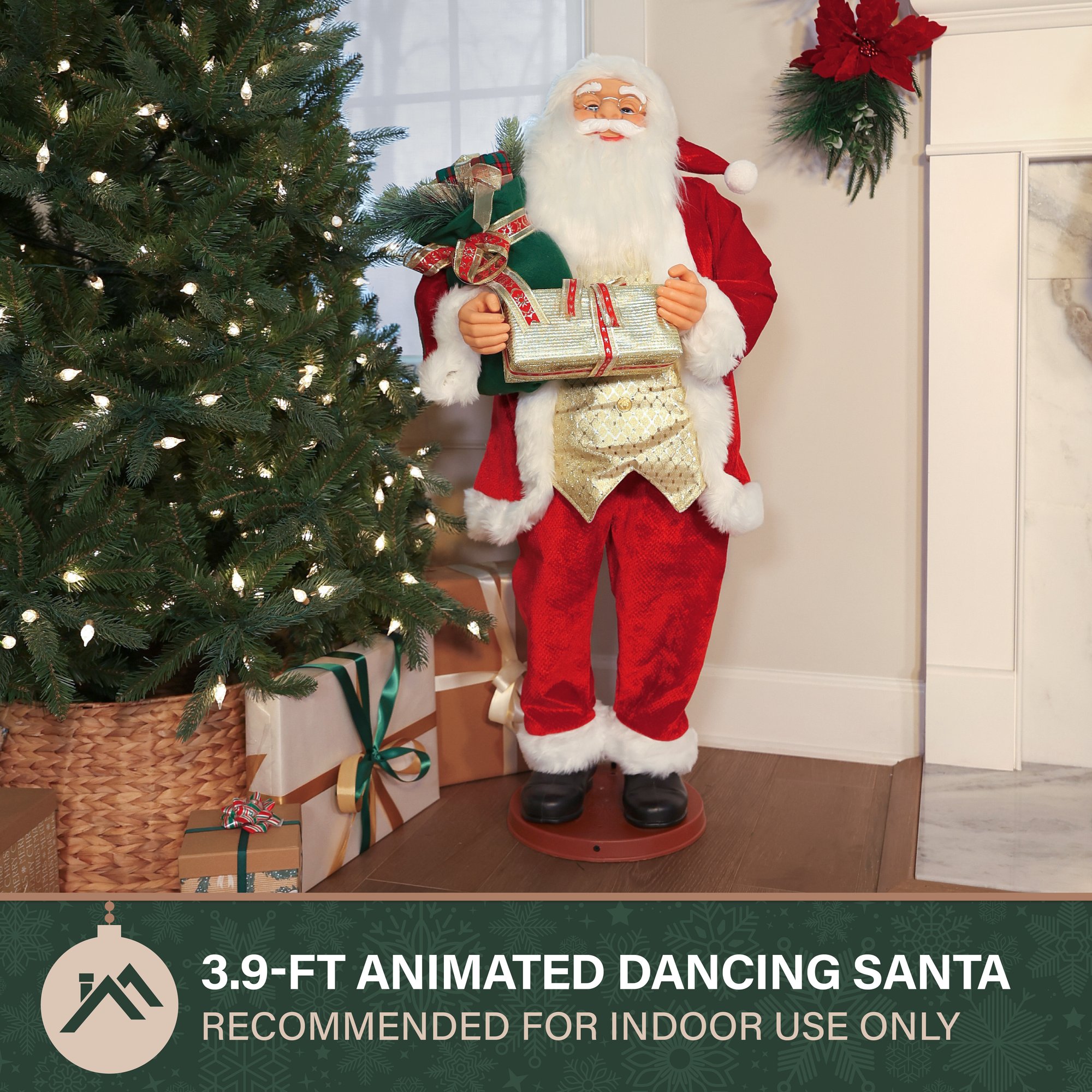 Fraser Hill Farm FHFSC048-2RD Table-Christmas-Decorations - View #6