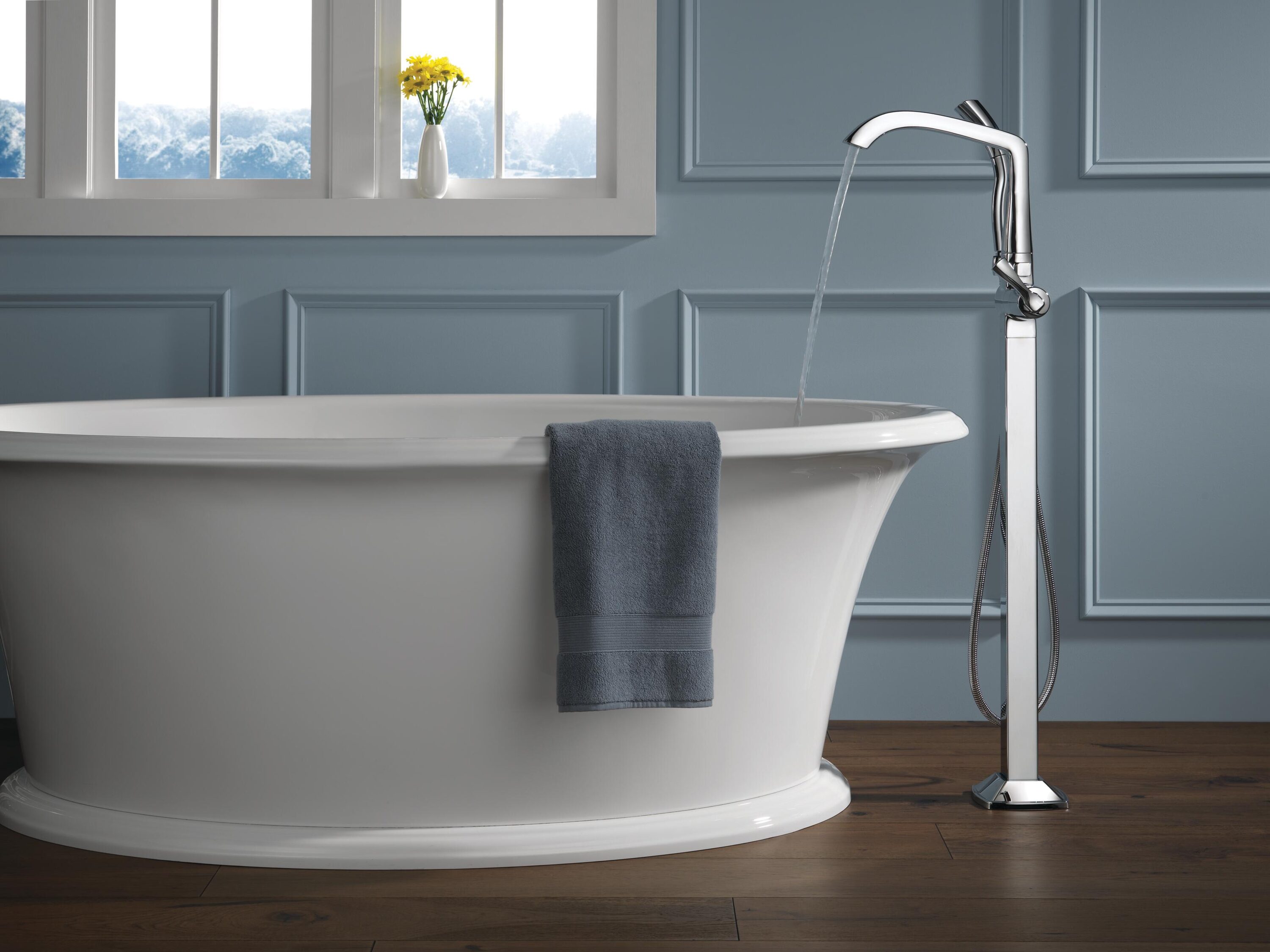 Delta T4776-PR-FL Roman-Tub-Faucets - View #6
