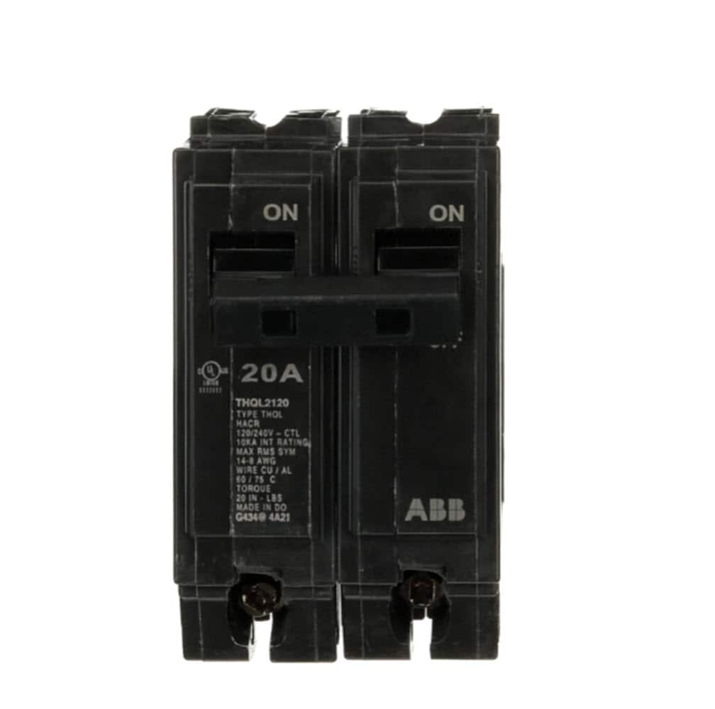 GE Q-Line THQL 20-amp 2 -Pole Standard trip Circuit Breaker #THQL2120A