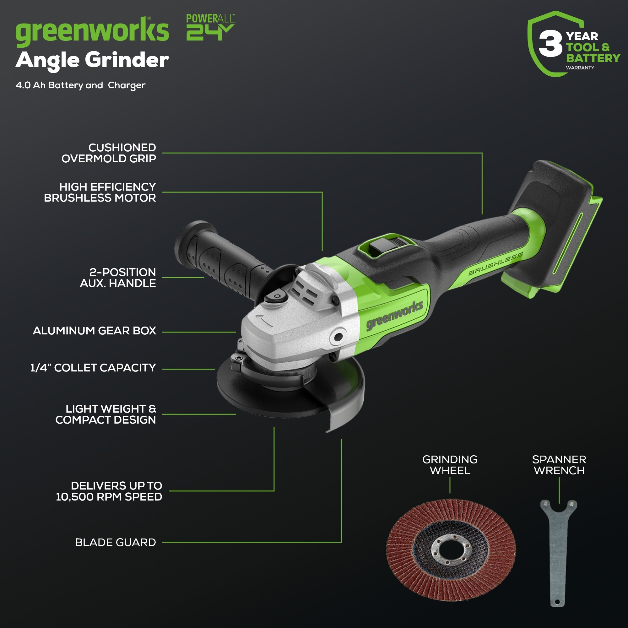 Greenworks 3201302 Cordless-Grinders - View #3
