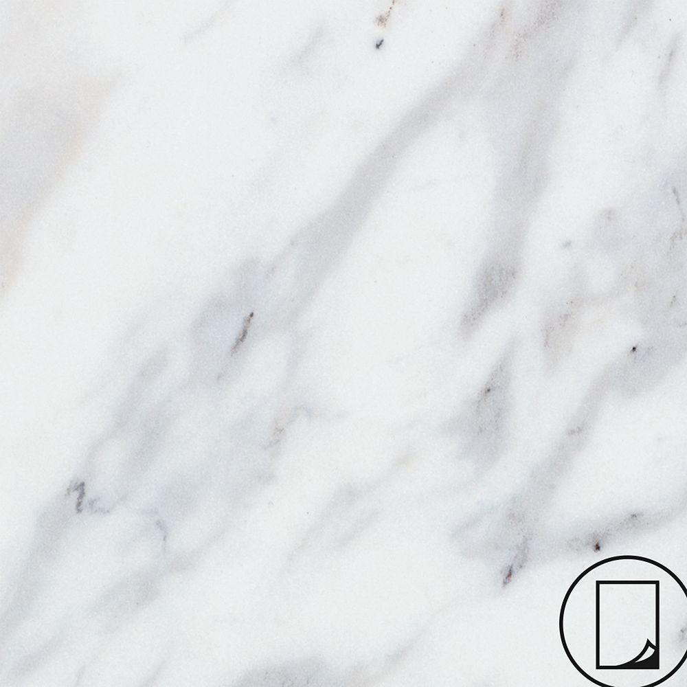 Wilsonart 4925K07354896 Re-Cover 48-Inches W x 96-Inches L White Marble-look Kitchen Laminate Sheet