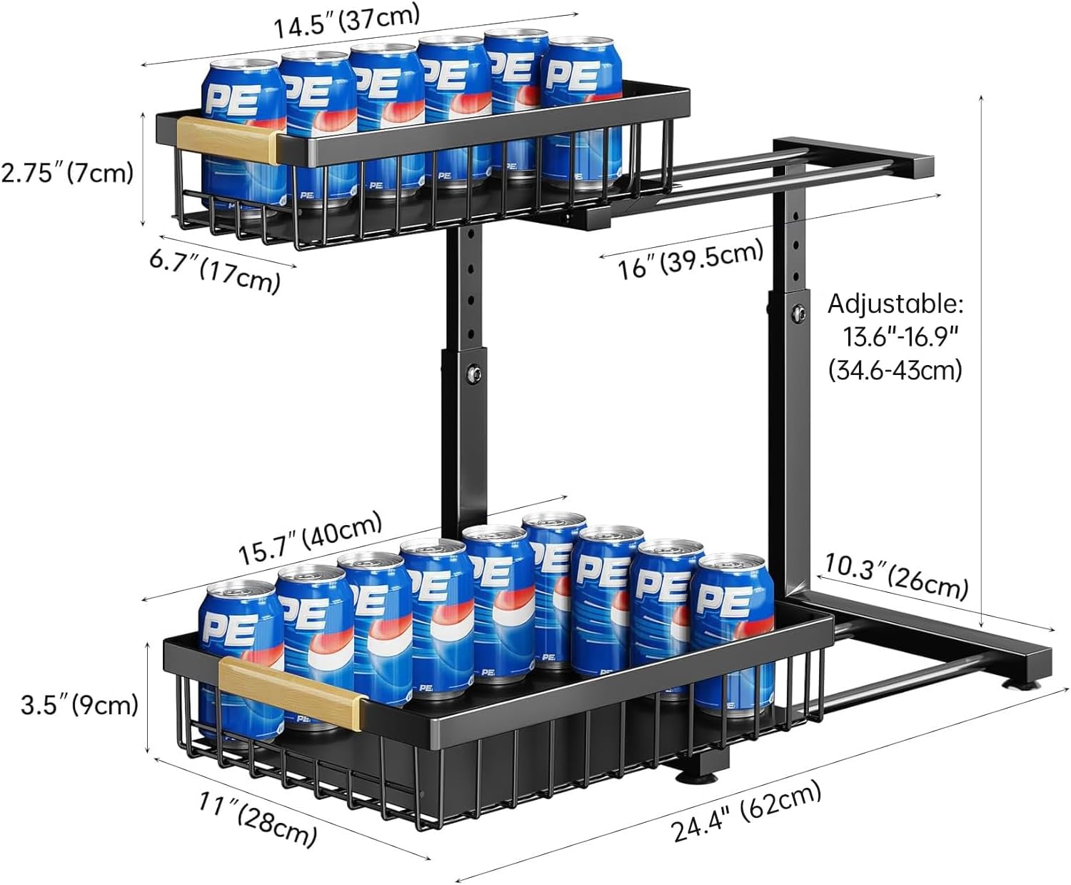 Kitstorack KS-B0D4-G8PDBF Pull-Out-Cabinet-Baskets - View #2