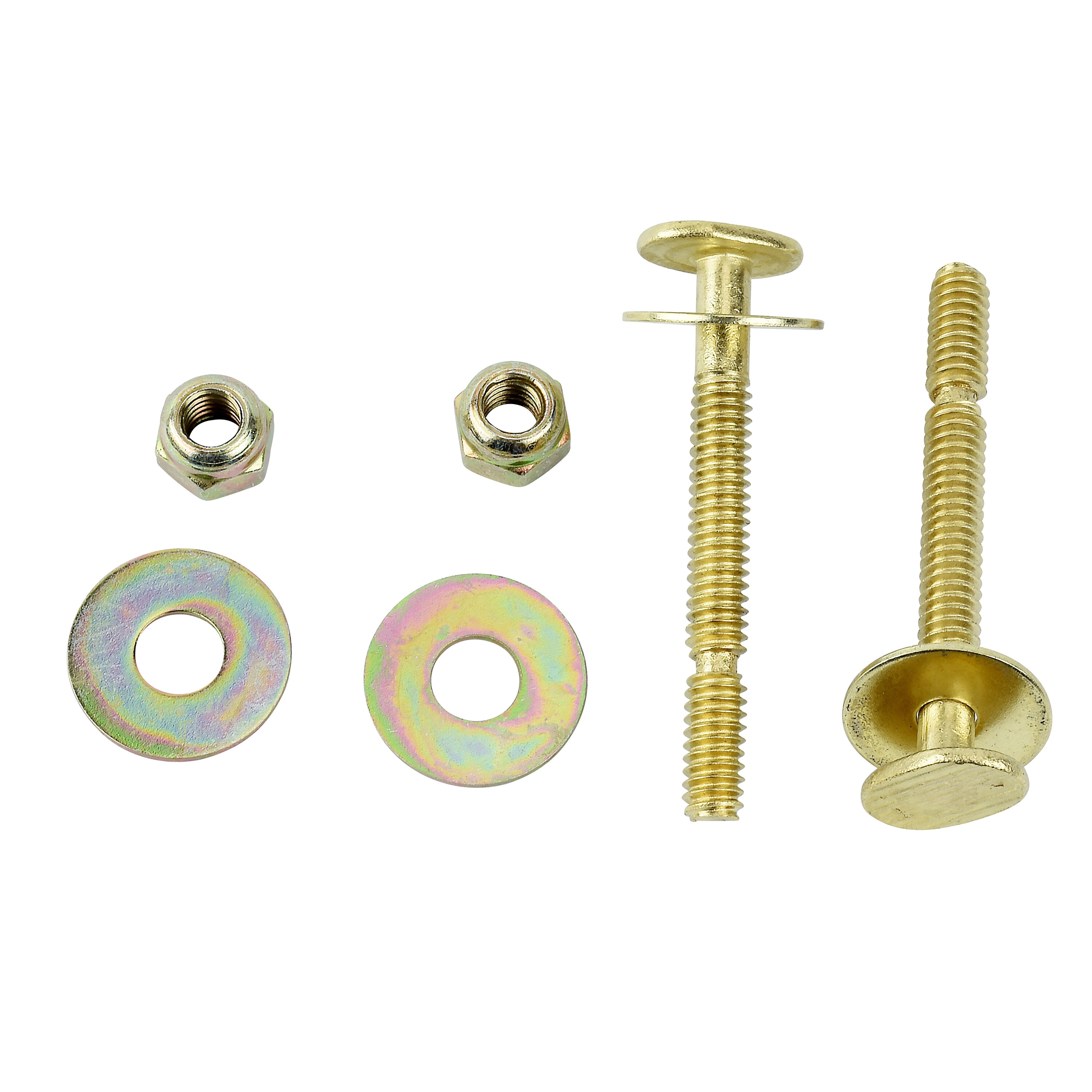 Keeney K23049 Polished Brass Toilet hardware kit