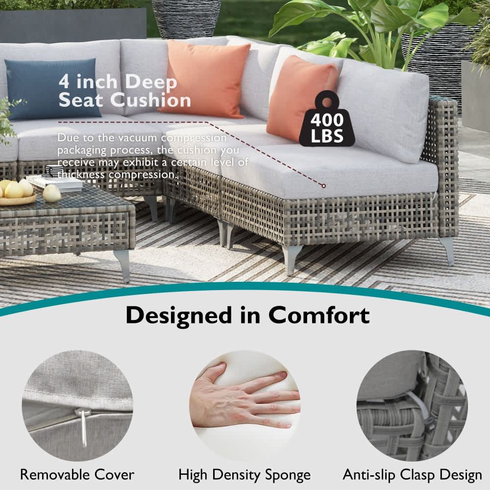 Coolbibila HARPER-PATIO-GRAY Patio-Sofas-Daybeds - View #5