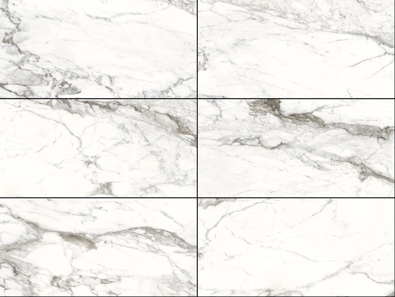 Michelangelo Polished White Marble 18-in x 36-in Polished Porcelain Marble Look Floor and Wall Tile (4.43-sq. ft/ Piece) | - allen + roth 2240525