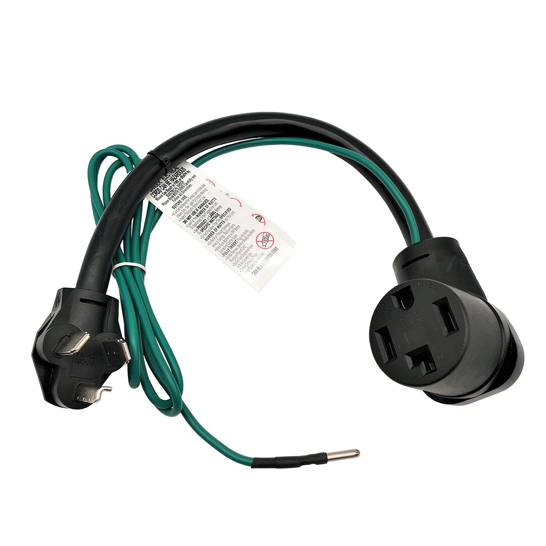 Parkworld 30-amp 3-wire To 4-wire Single To Single Black Basic Flexible 