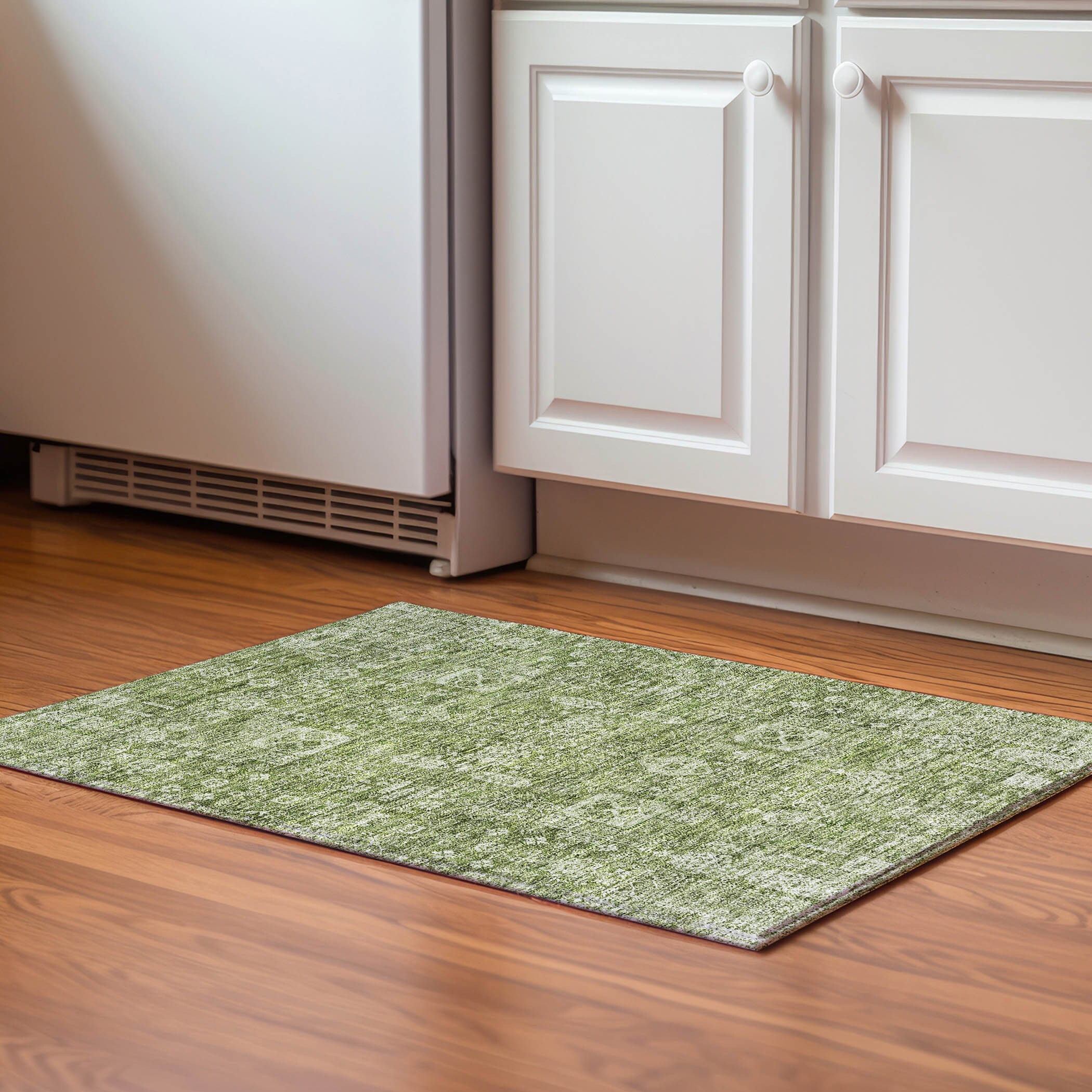 Addison Rugs AMF637AL20X30 Mayfield AMF637AL 2 x 3 (ft) Loomed Aloe Rectangular Indoor Geometric Machine washable Pet Friendly Area rug