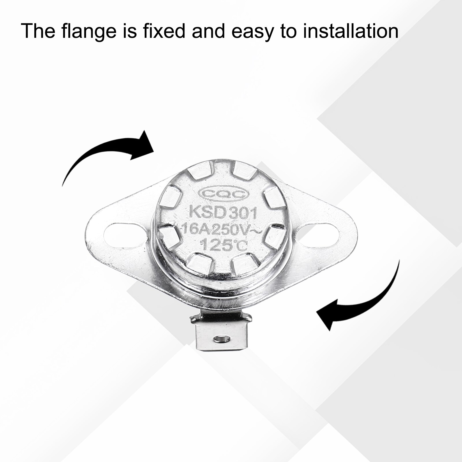 Unique Bargains KSD301 Thermostat 125 Deg C/257 Deg F 16A Normally ...