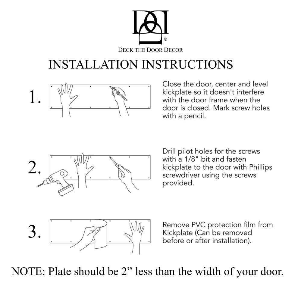 Deck the Door Decor COHS834 Entry-Door-Kick-Plates - View #4