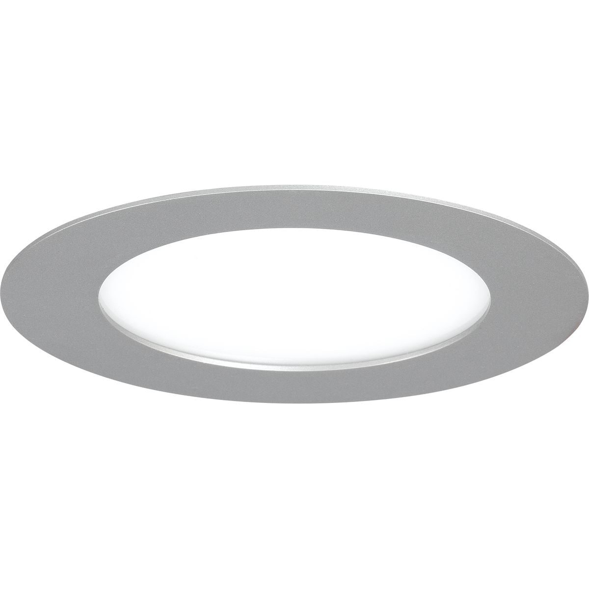 Progress Lighting P800005-009-30 Edgelit Recessed 6-in Brushed Nickel Open Recessed Light Trim