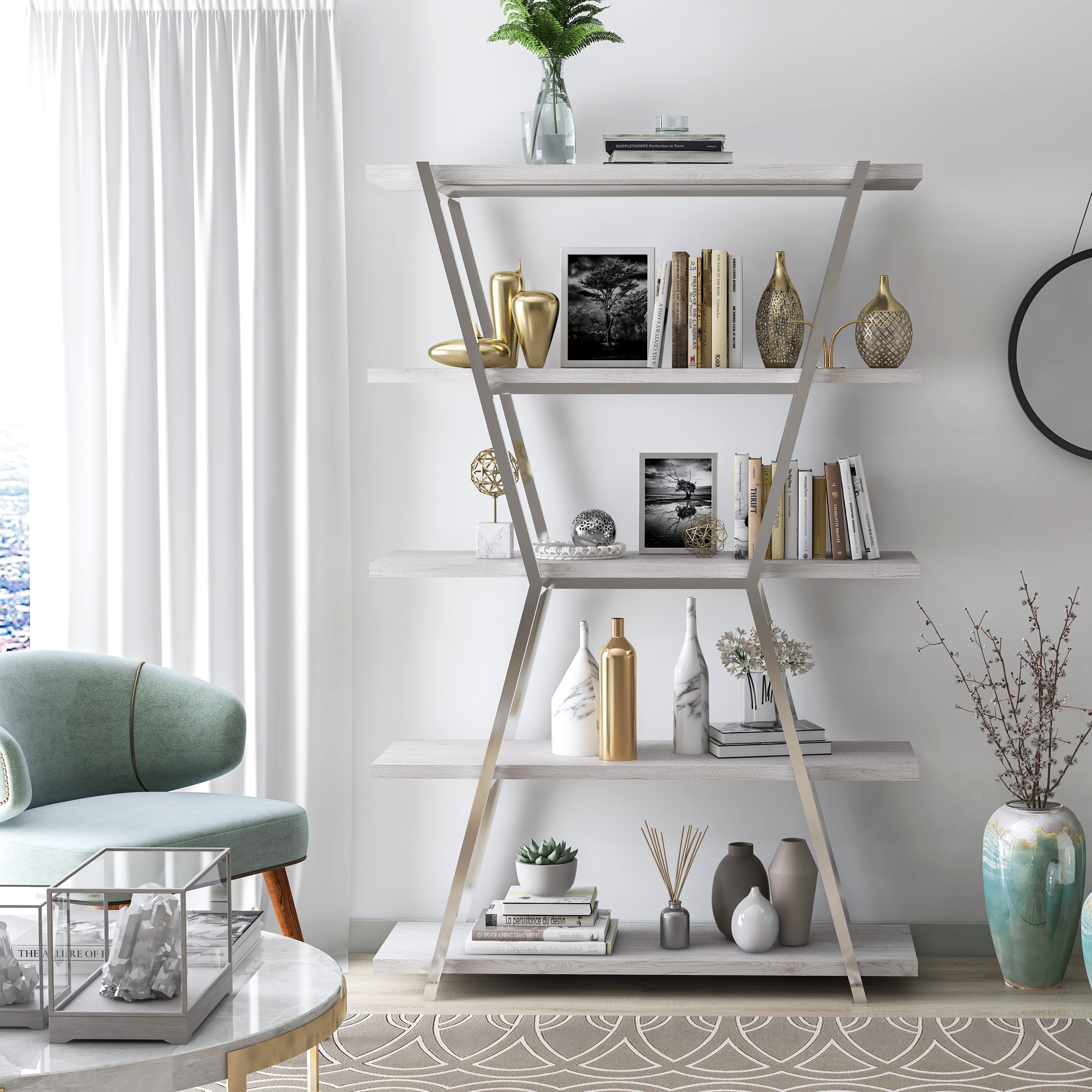 Furniture of America IDF-AC535CRM bookcases - View #5