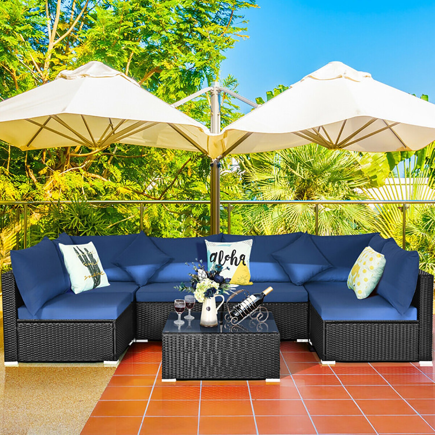 GZMR EELF-32933-LC Patio-Conversation-Sets - View #10