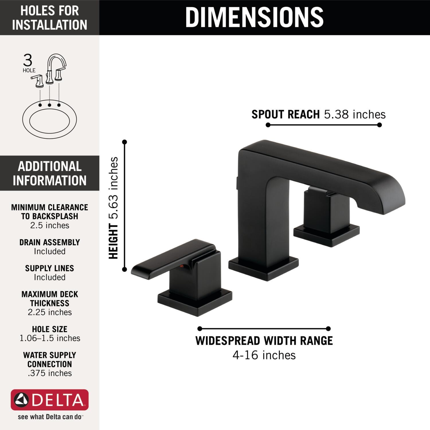Delta 3567-BLMPU-DST Lavatory-Faucets - View #3