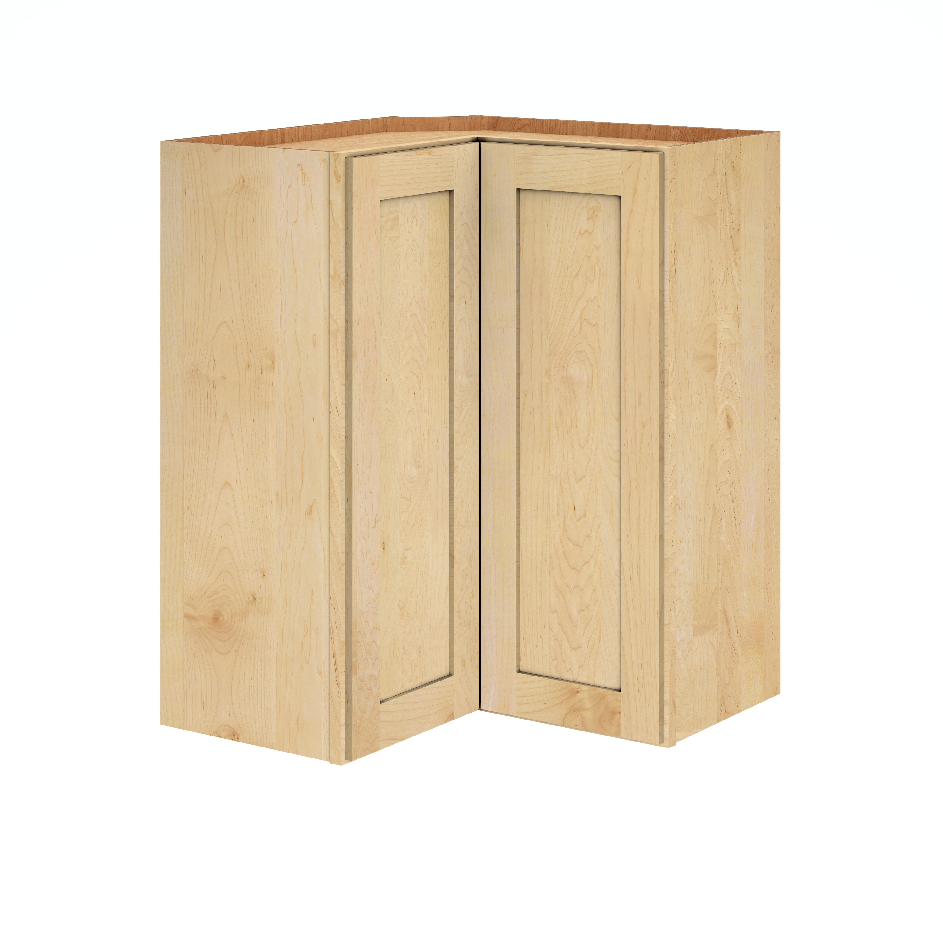 Diamond Express 62J-ER30R Jamestown 24-in W x 30-in H x 12-in D Natural Light Brown L-shaped Corner wall Fully assembled Plywood Cabinet (Recessed Panel Shaker)