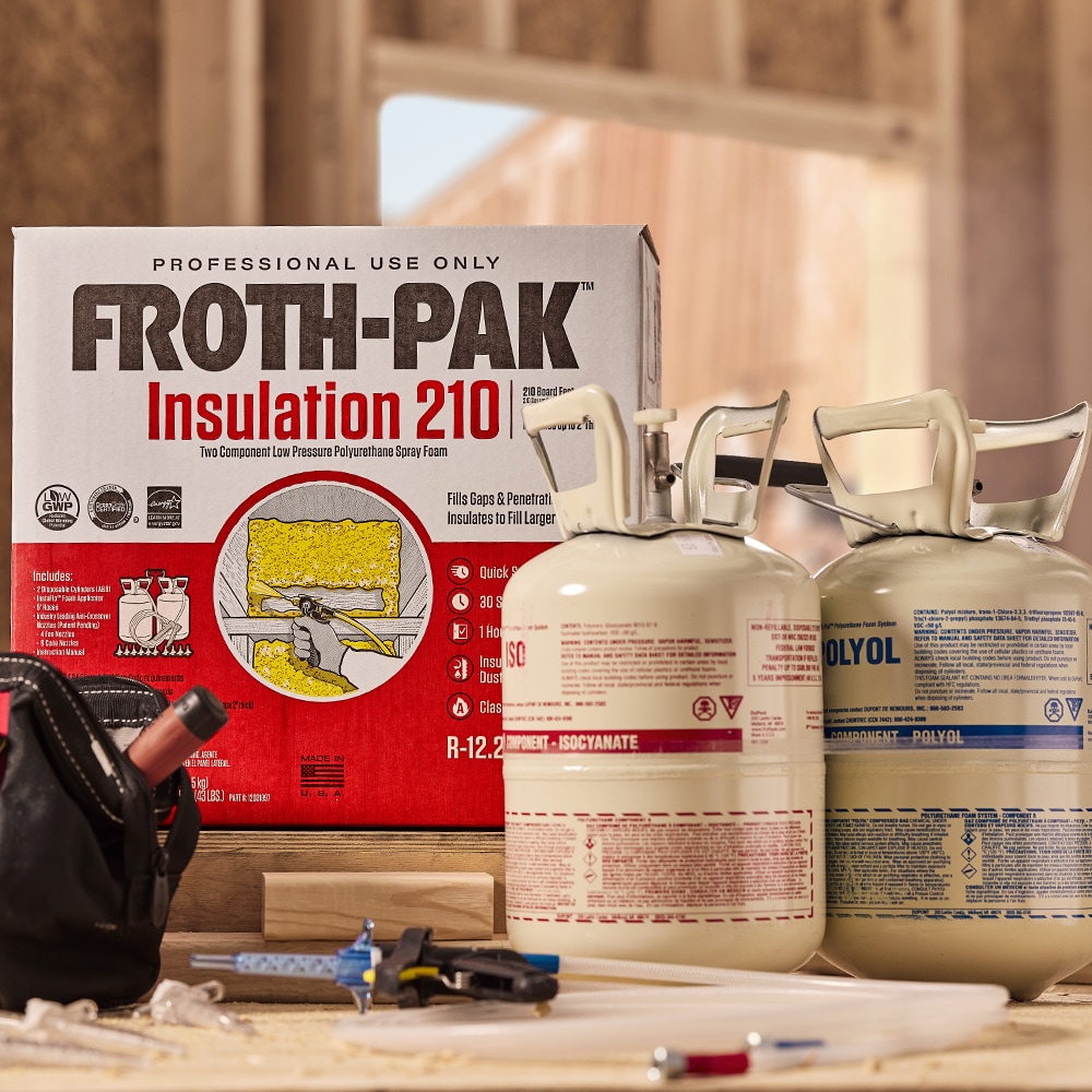 FROTH-PAK Low GWP 650 Spray Foam Sealant Insulation Kit 12031907 - The Home  Depot