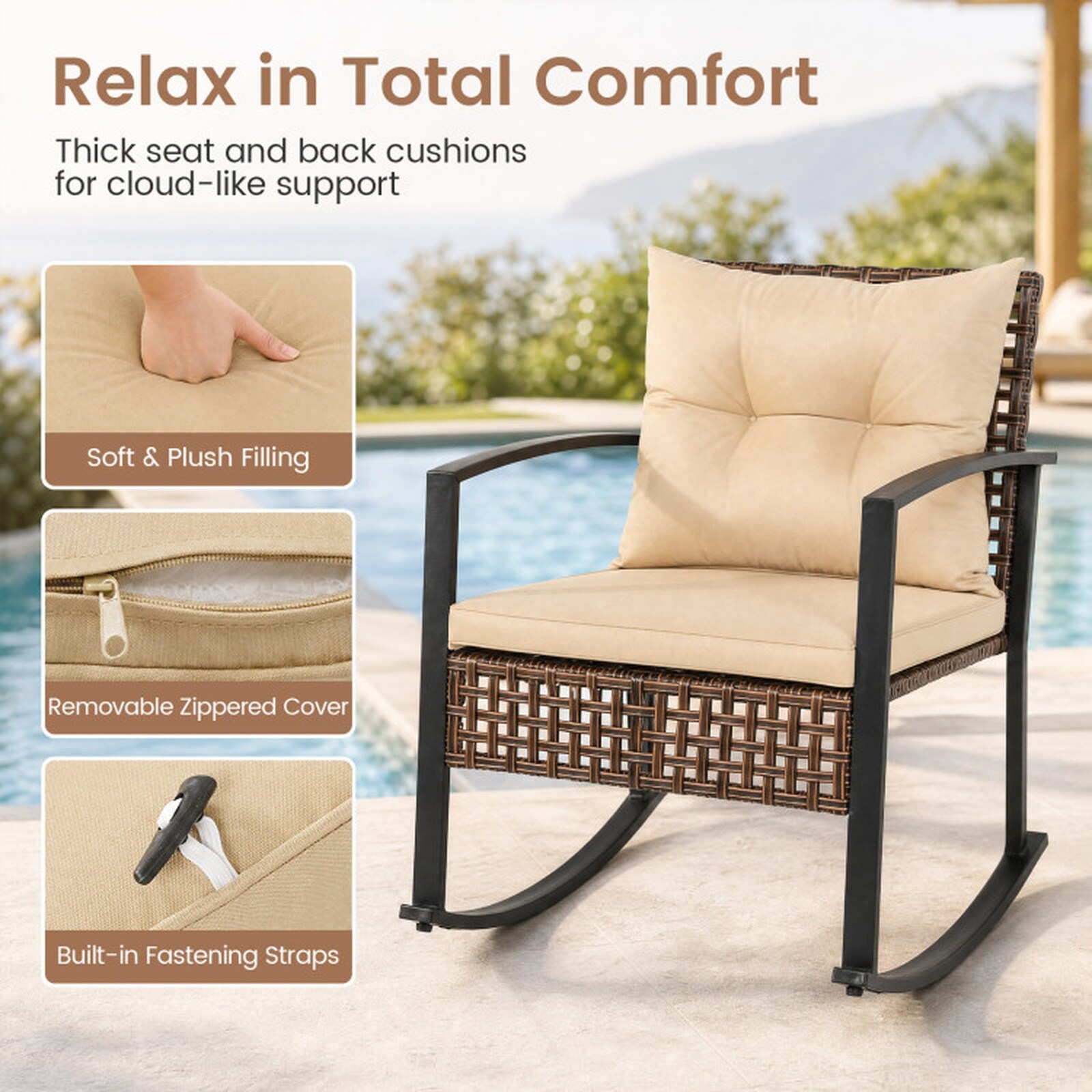 MELLCOM LW147MELHY0162 Patio-Conversation-Sets - View #5