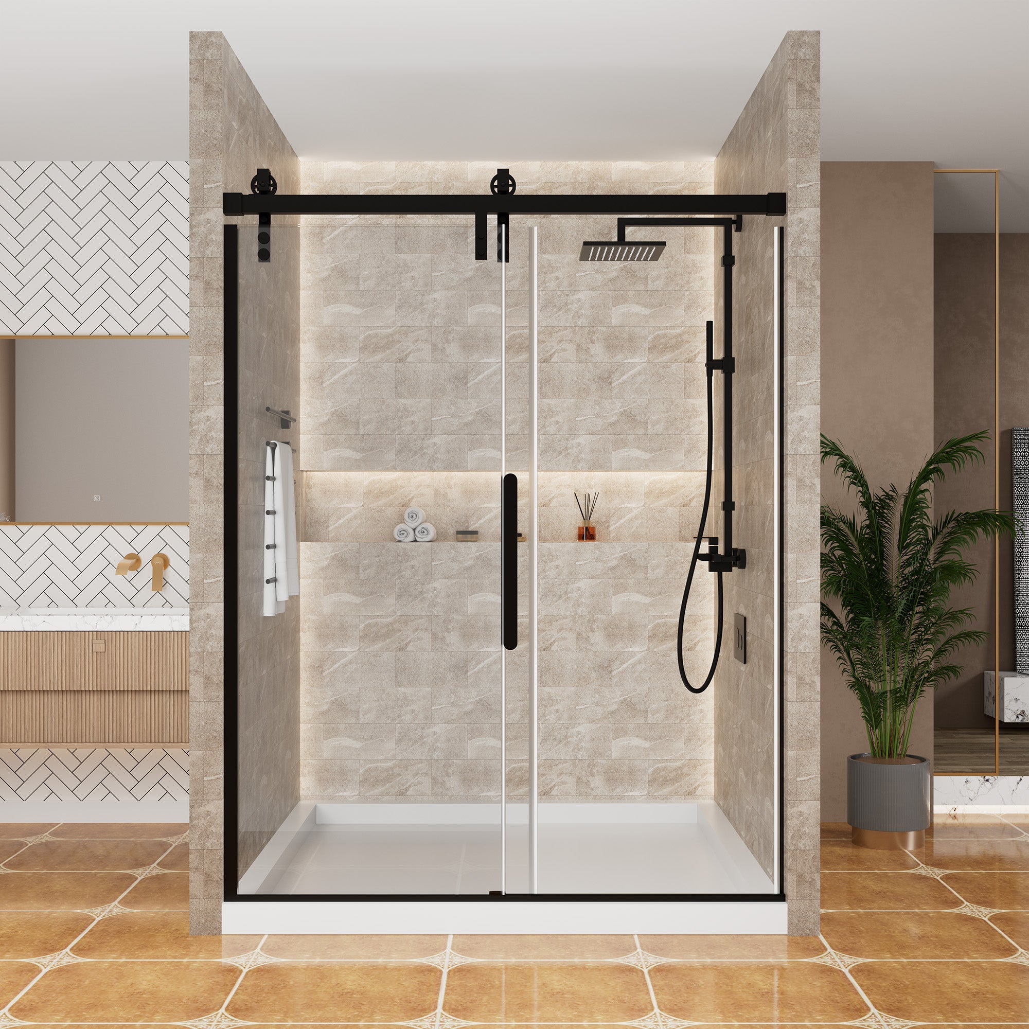 Boyel Living BL-GN12-6076MB Shower-Doors - View #4